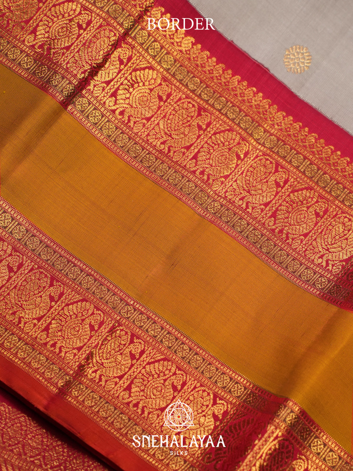 Off White Kanjivaram Silk Saree