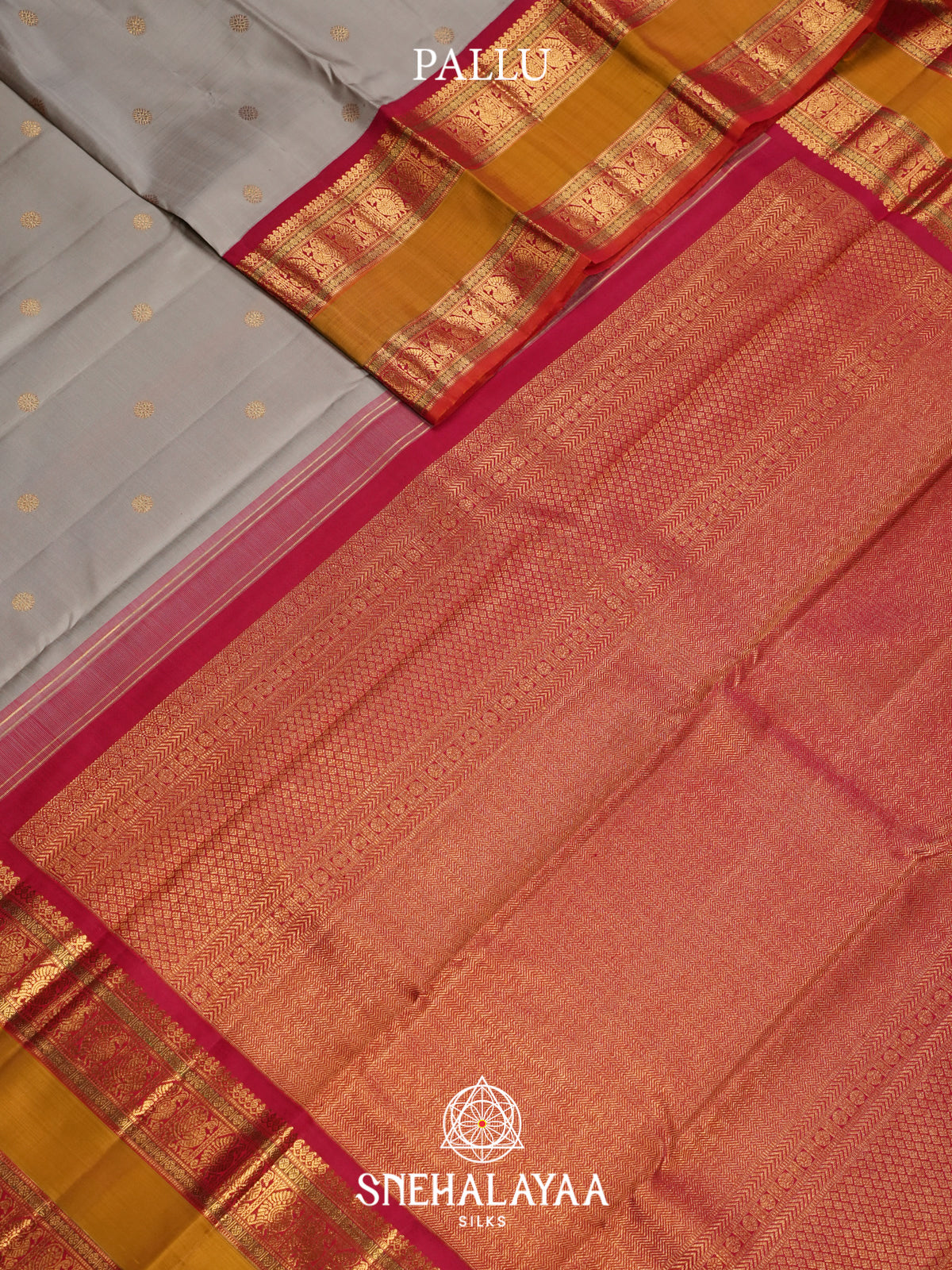 Off White Kanjivaram Silk Saree