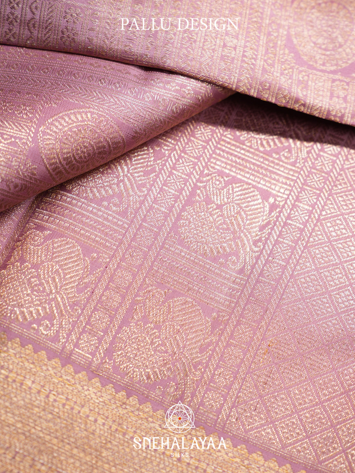 Pale Pink Kanjivaram Silk Saree