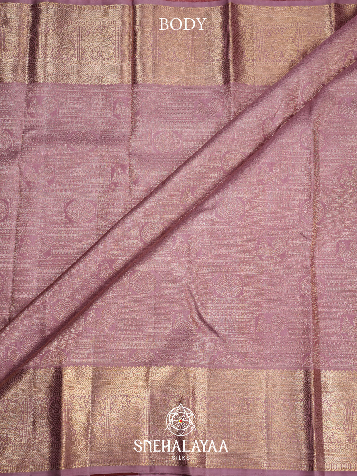 Pale Pink Kanjivaram Silk Saree