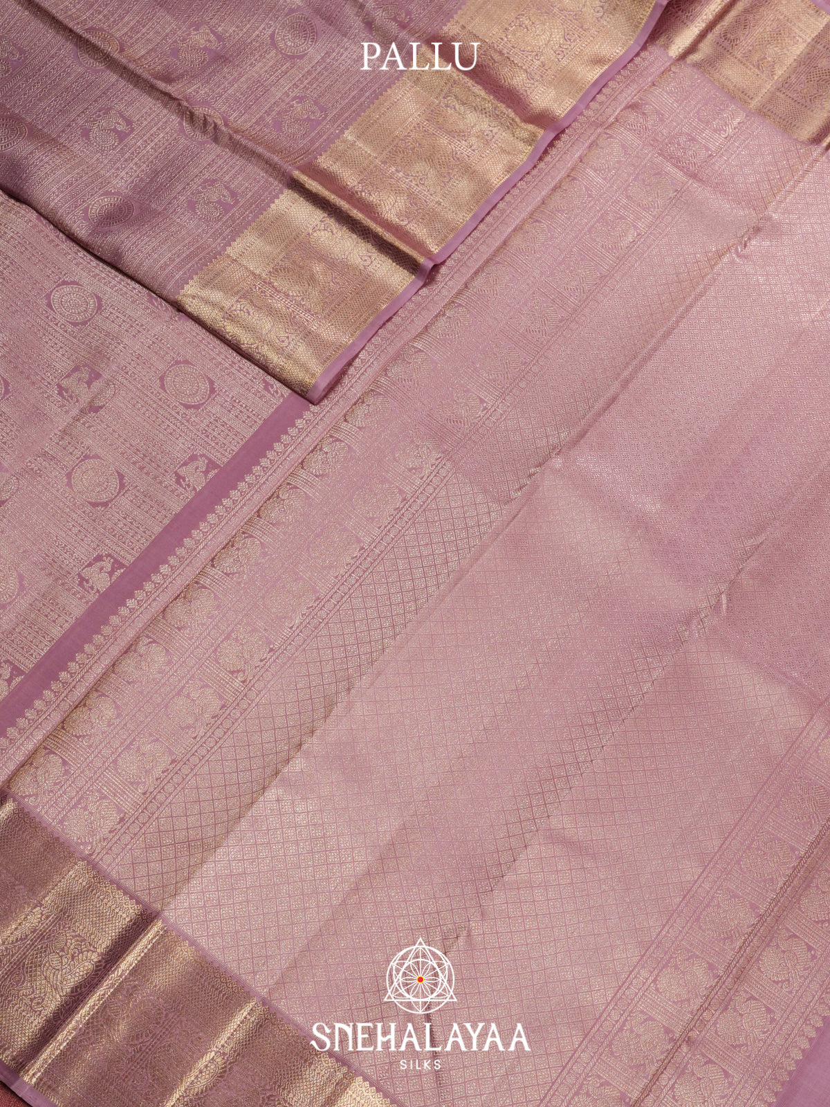 Pale Pink Kanjivaram Silk Saree