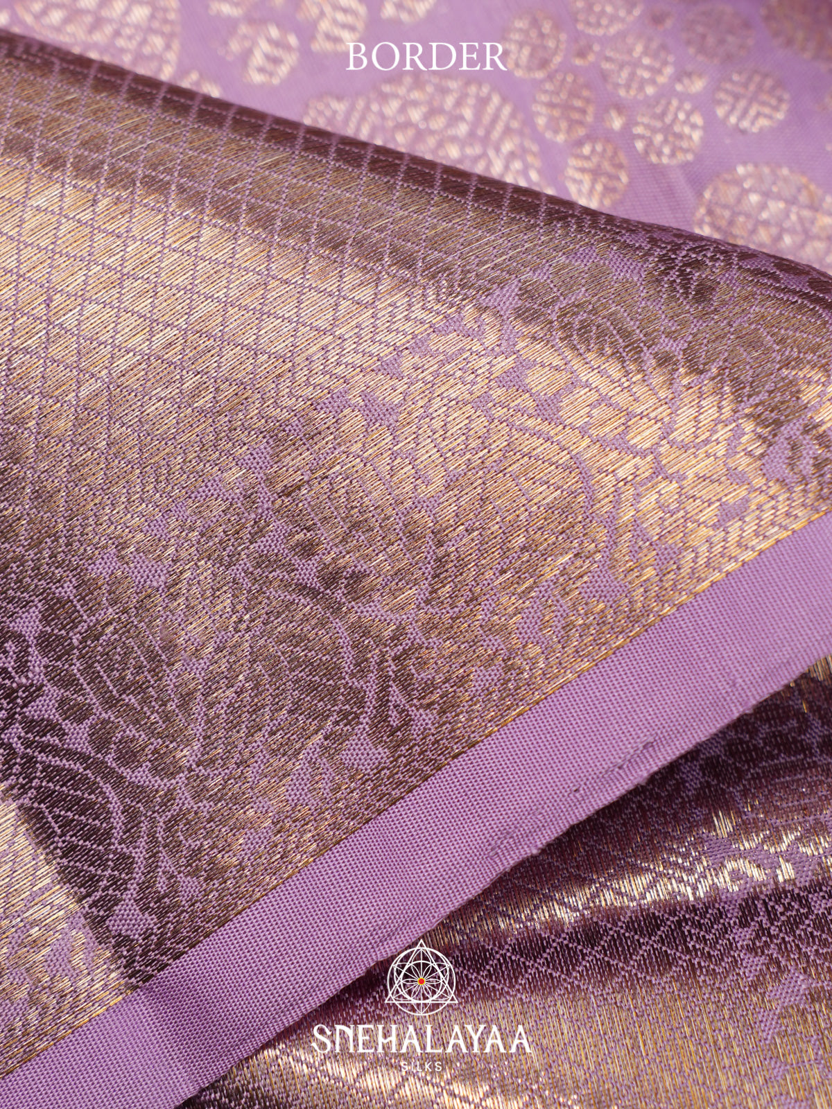 Lilac Kanjivaram Silk Saree