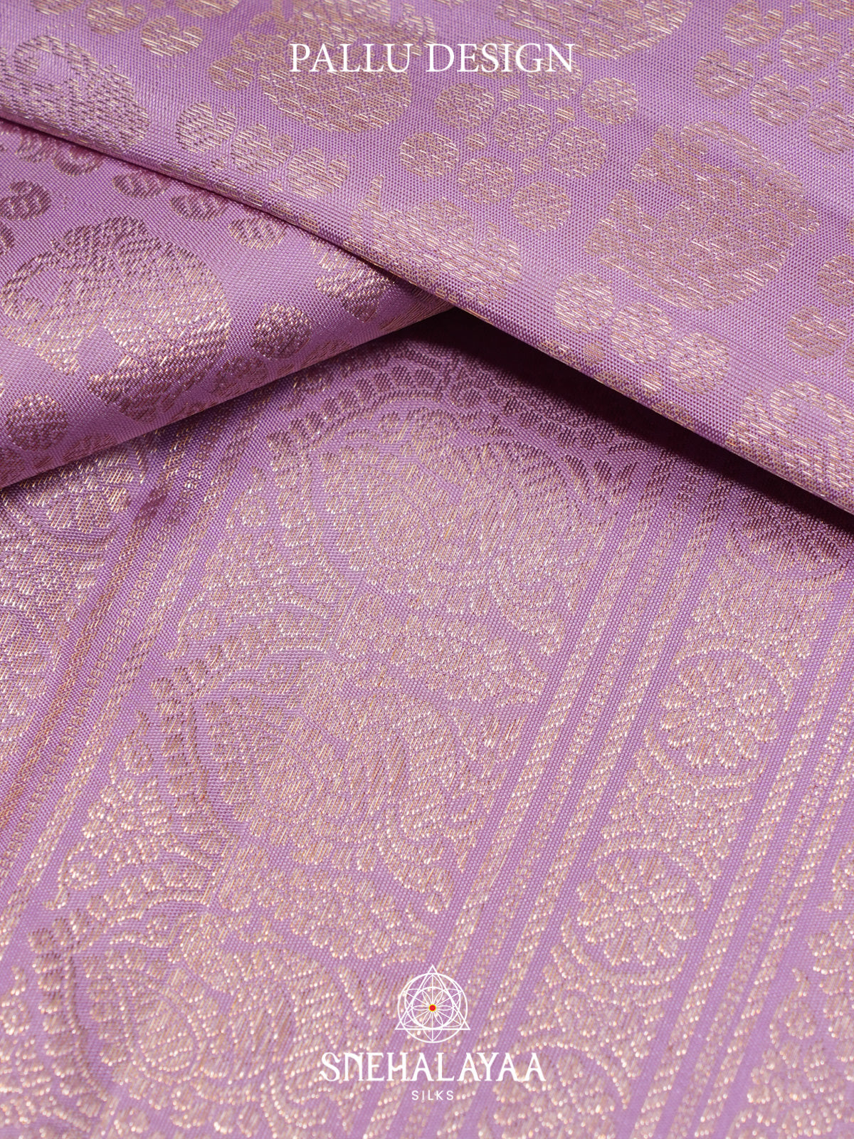 Lilac Kanjivaram Silk Saree