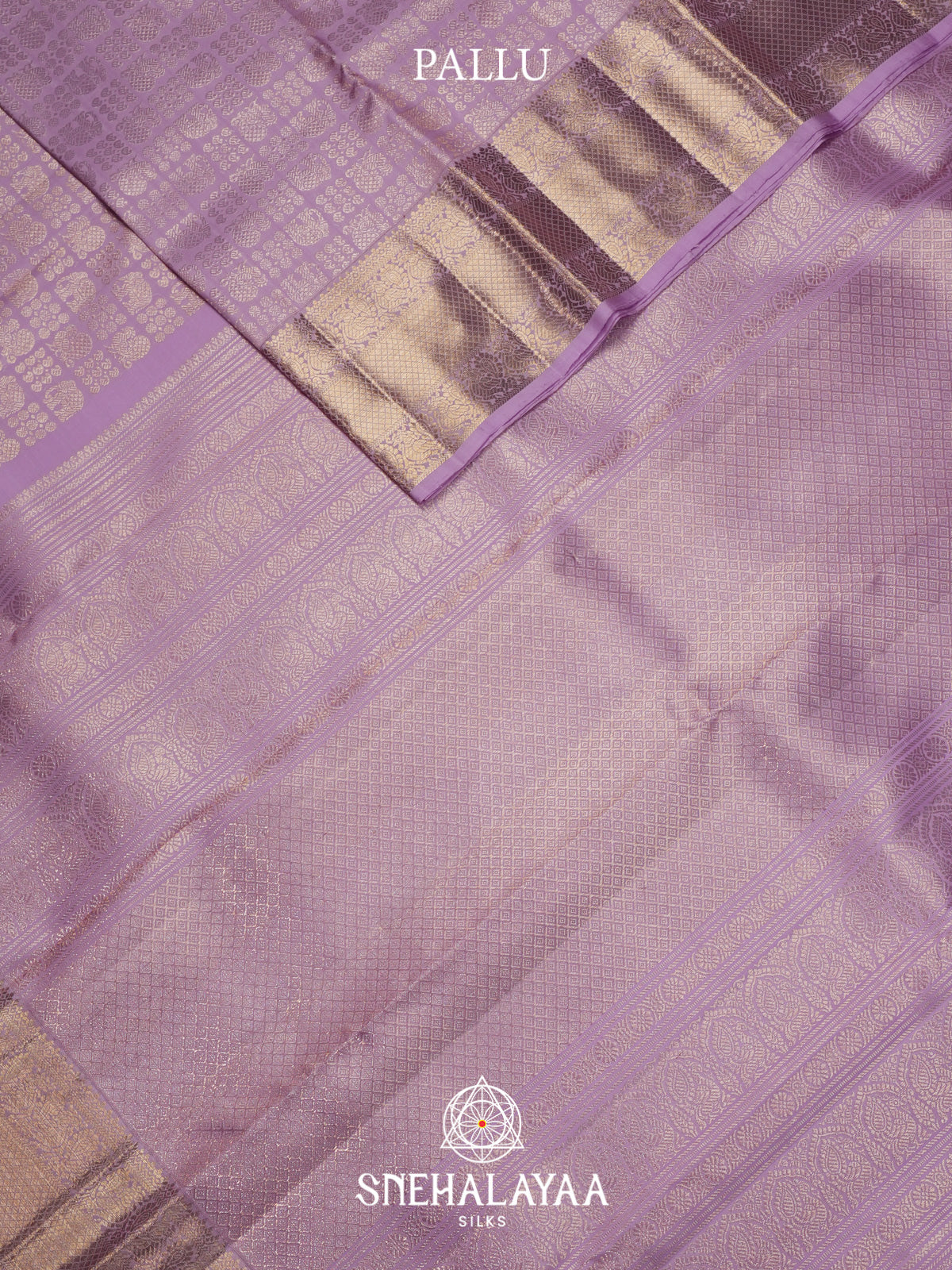 Lilac Kanjivaram Silk Saree