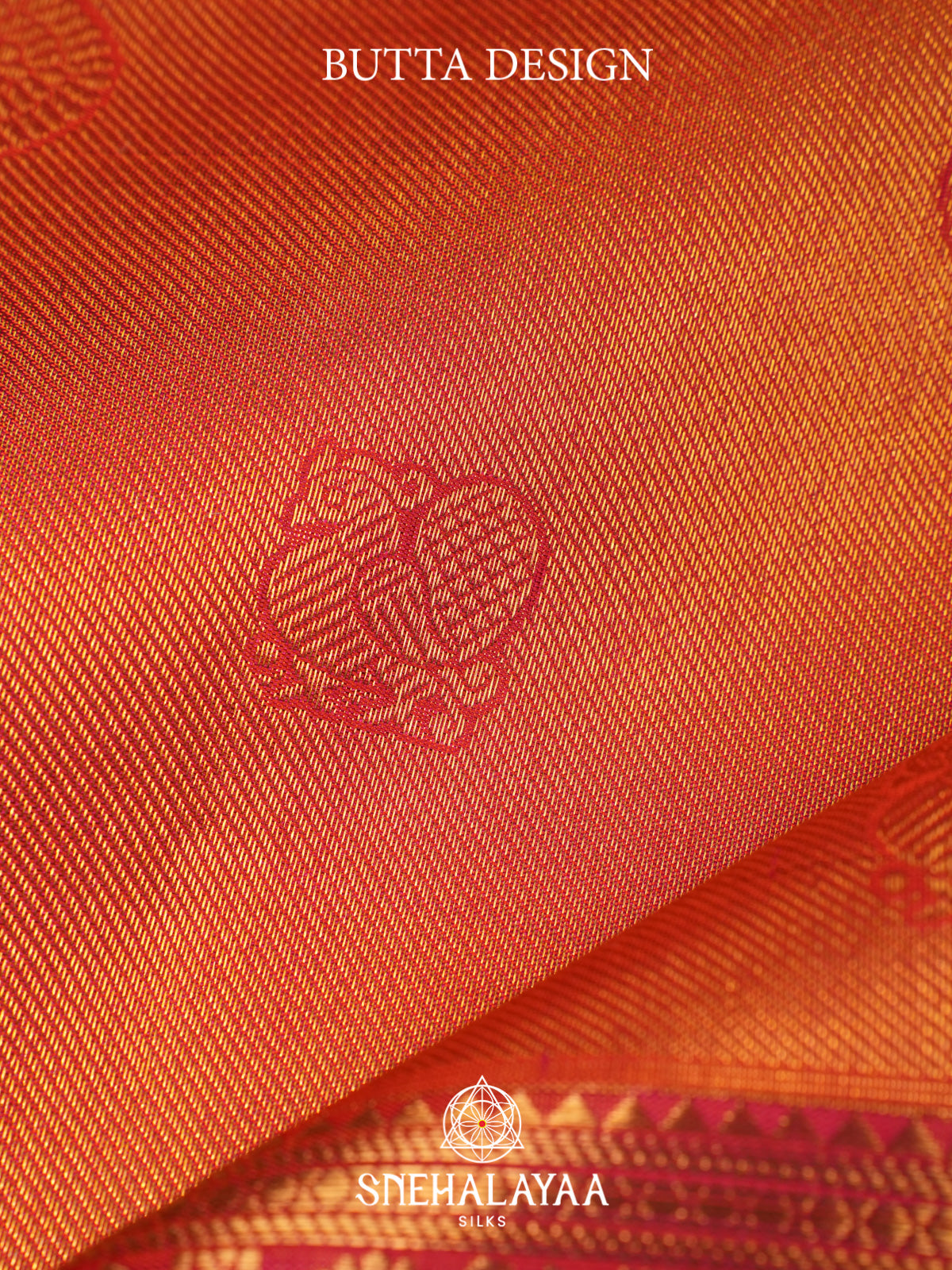 Orange Kanjivaram Silk Saree