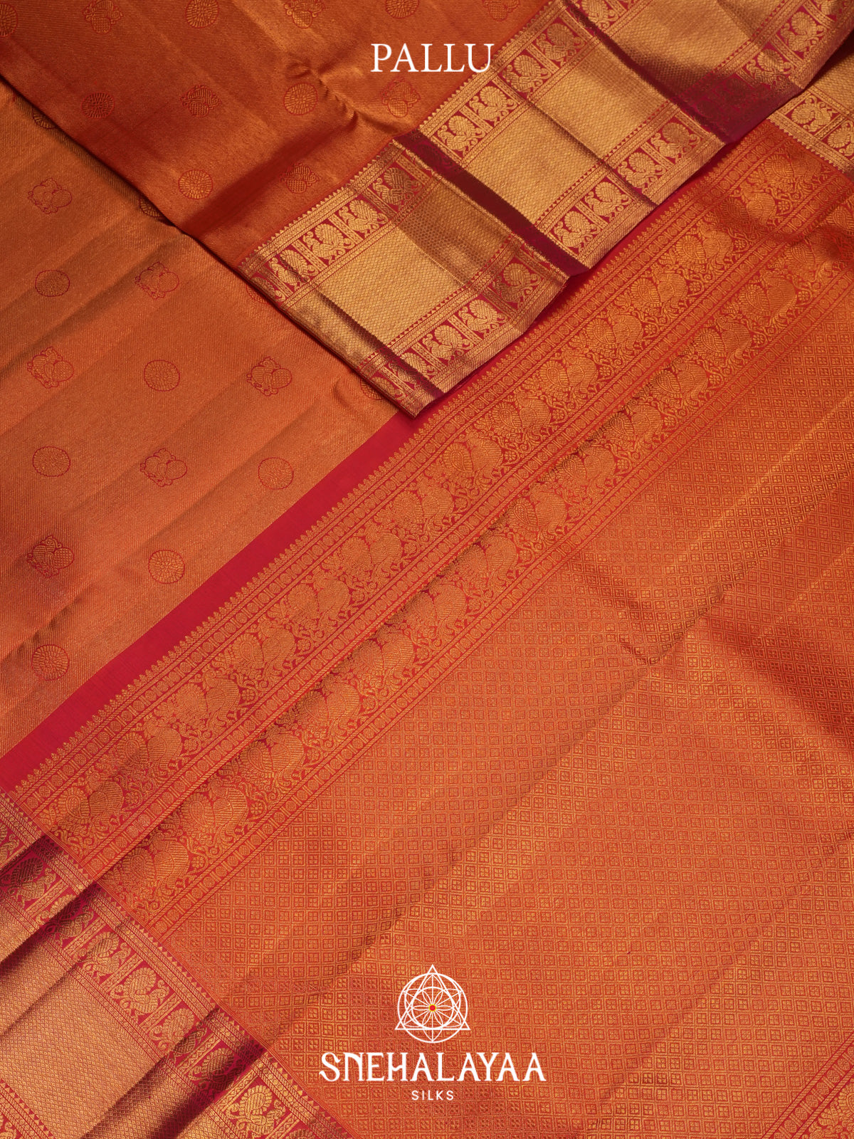 Orange Kanjivaram Silk Saree