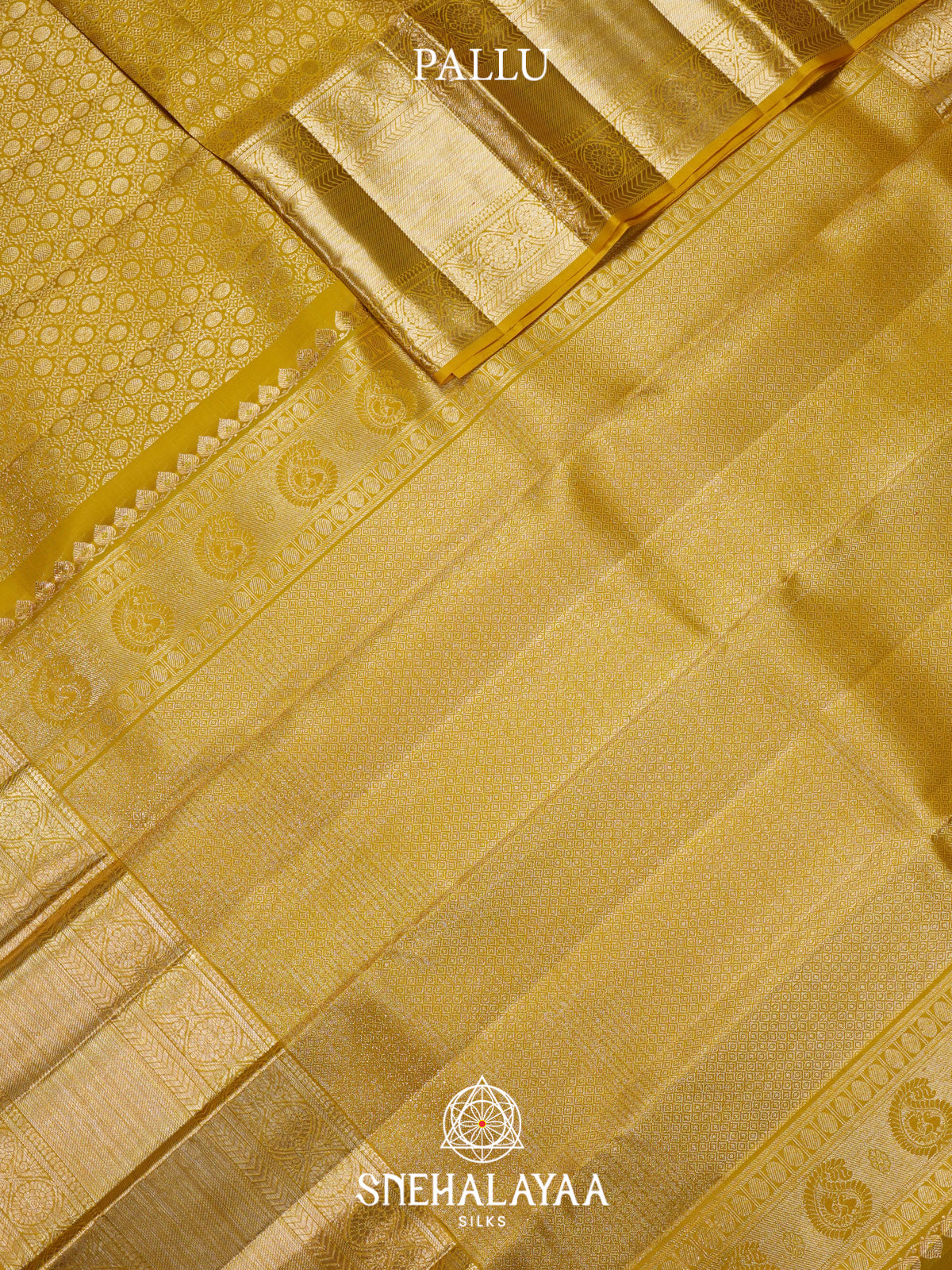 Lemon Yellow Kanjivaram Silk Saree
