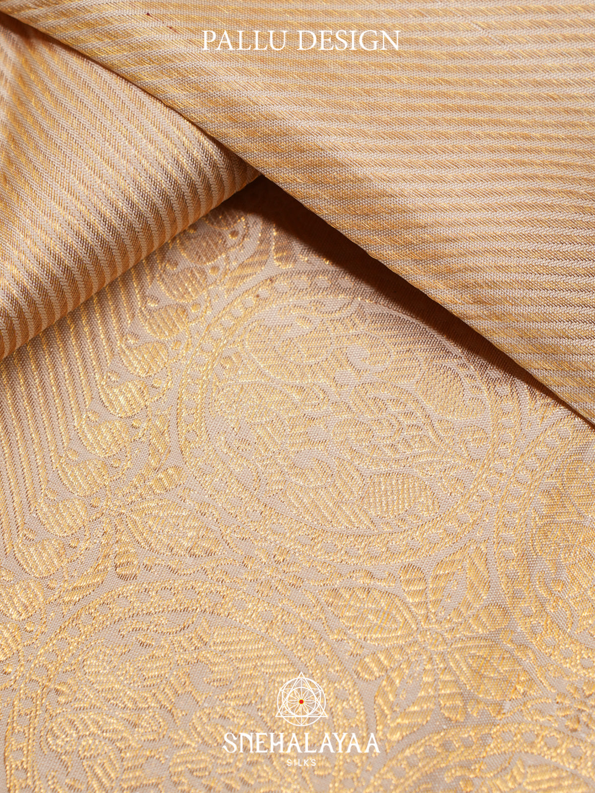 Pale Yellow Kanjivaram Silk Saree
