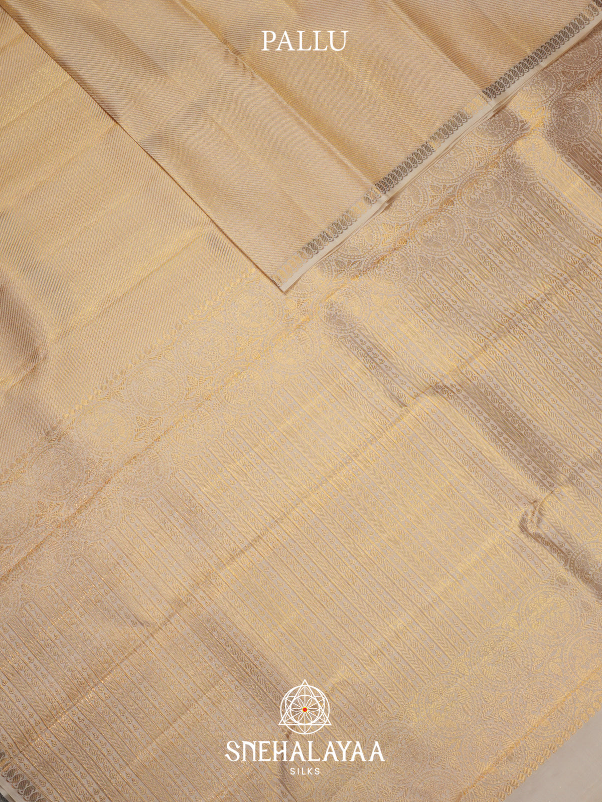Pale Yellow Kanjivaram Silk Saree