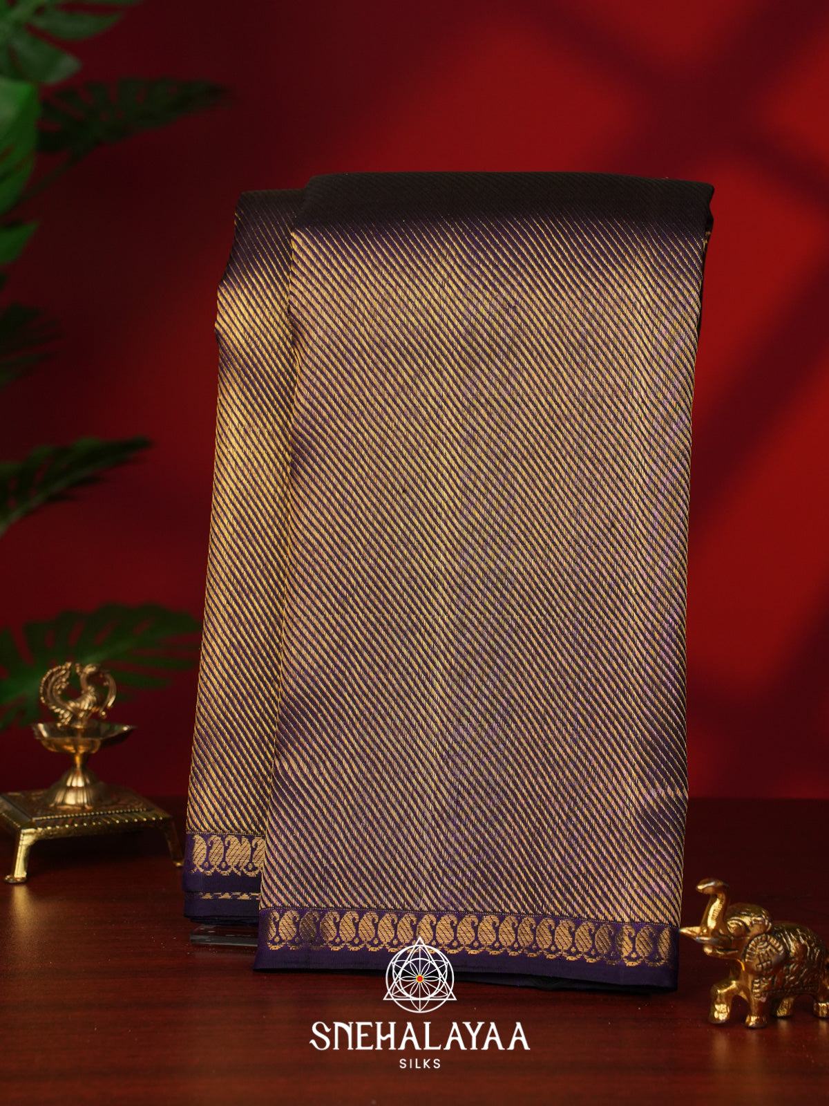 Purple Kanjivaram Silk Saree