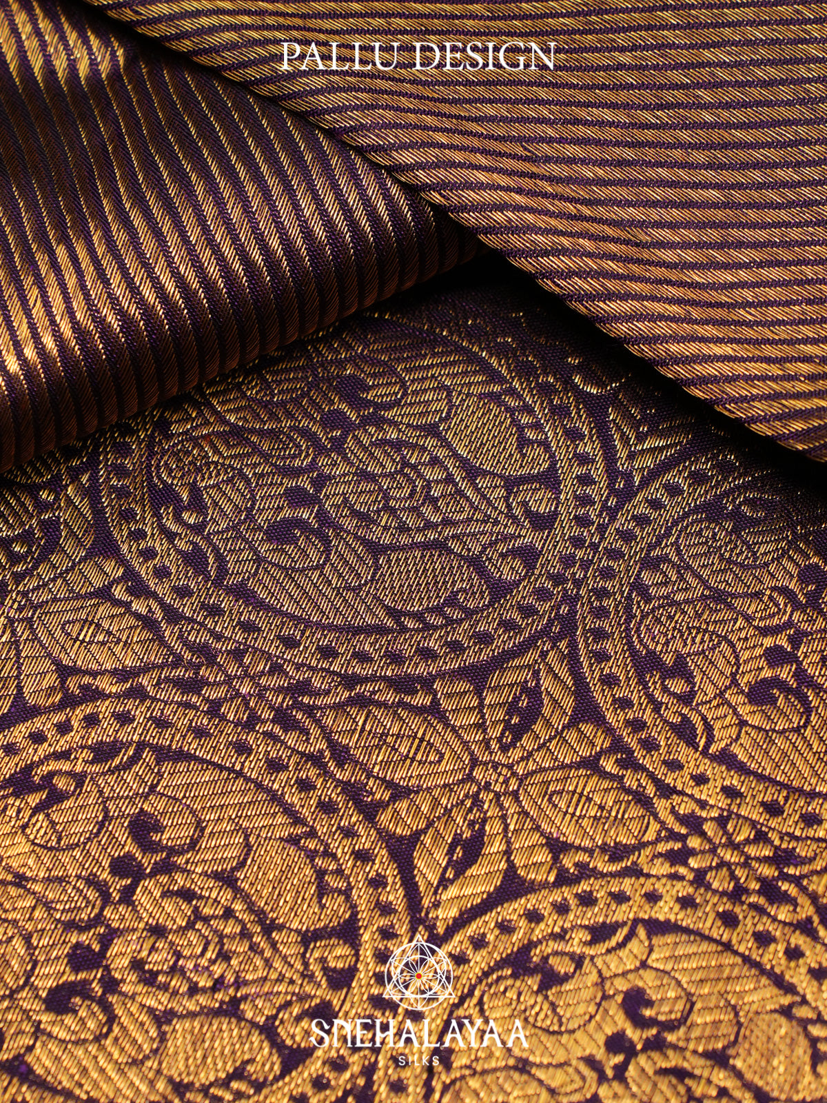 Purple Kanjivaram Silk Saree