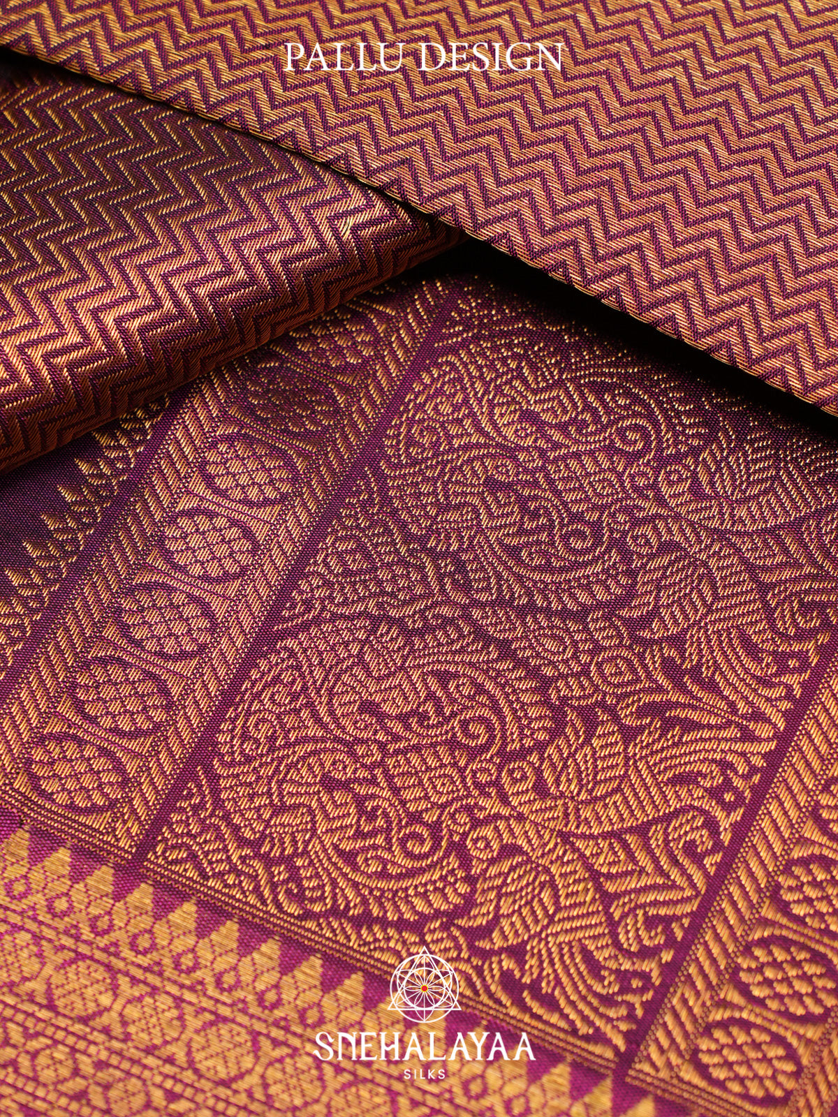 Purple Kanjivaram Silk Saree