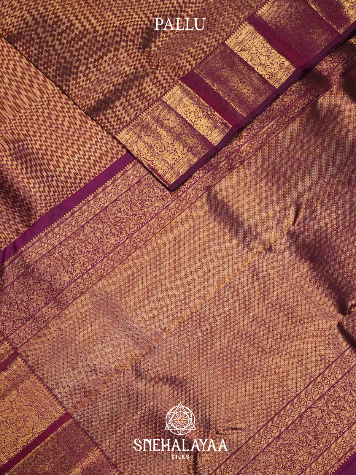 Purple Kanjivaram Silk Saree