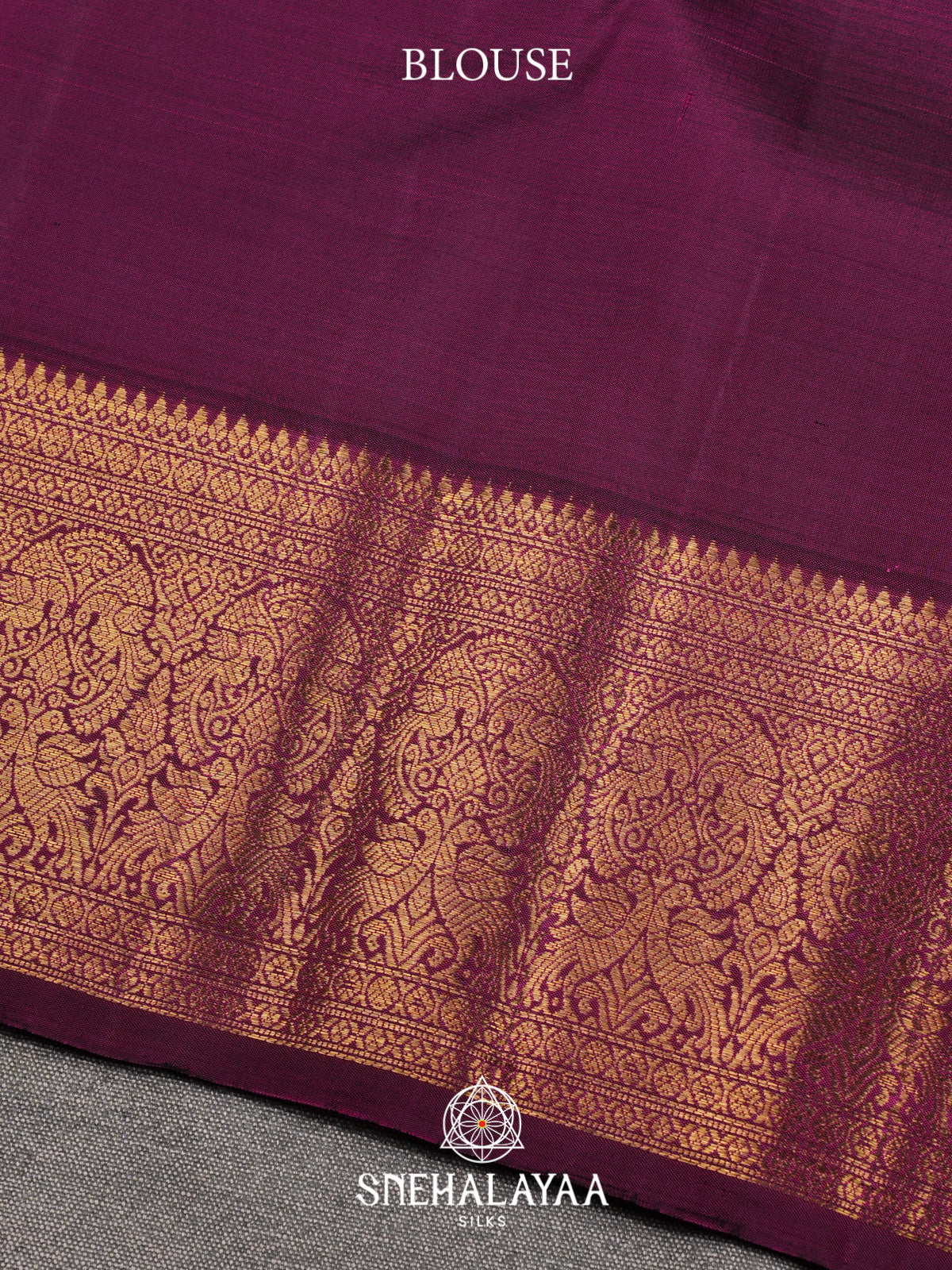 Purple Kanjivaram Silk Saree