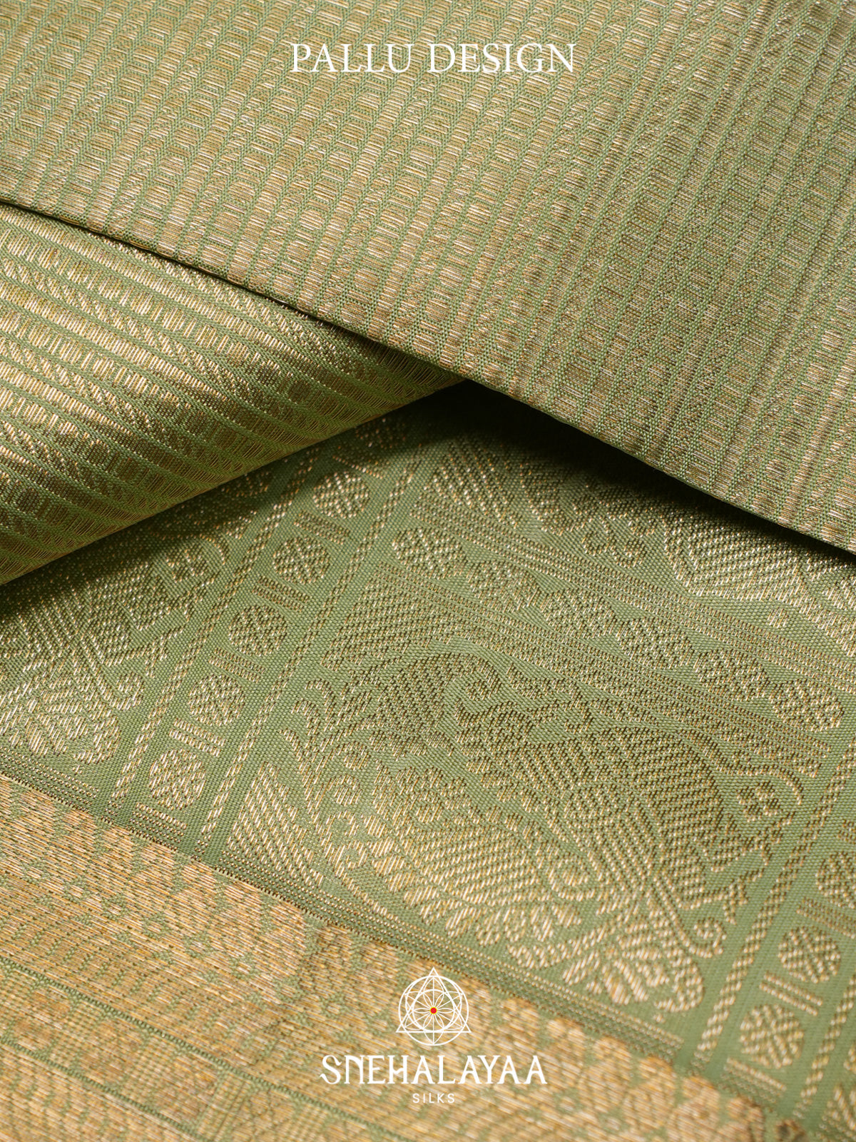 Pista Green Kanjivaram Silk Saree
