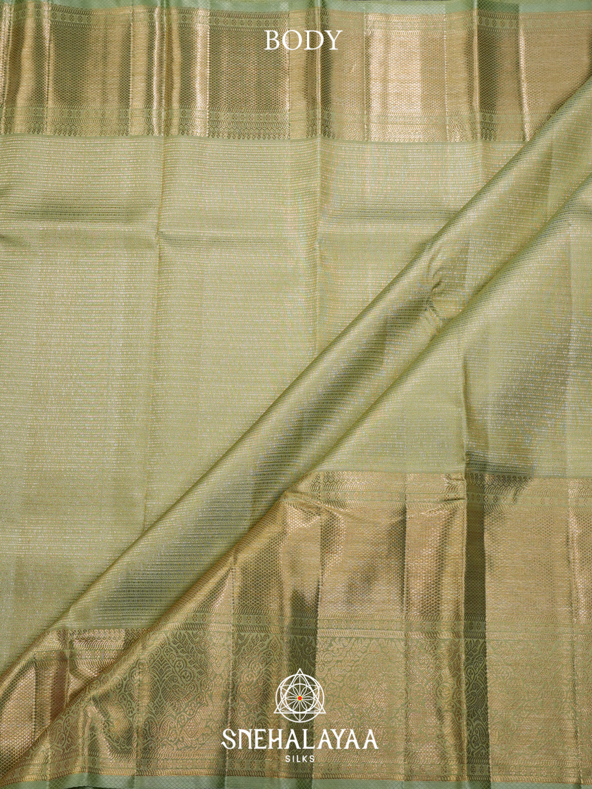 Pista Green Kanjivaram Silk Saree