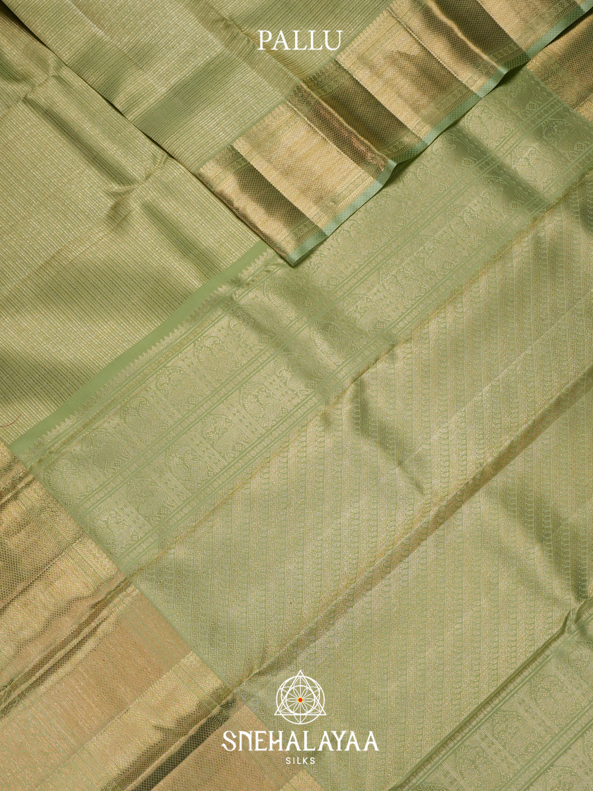 Pista Green Kanjivaram Silk Saree