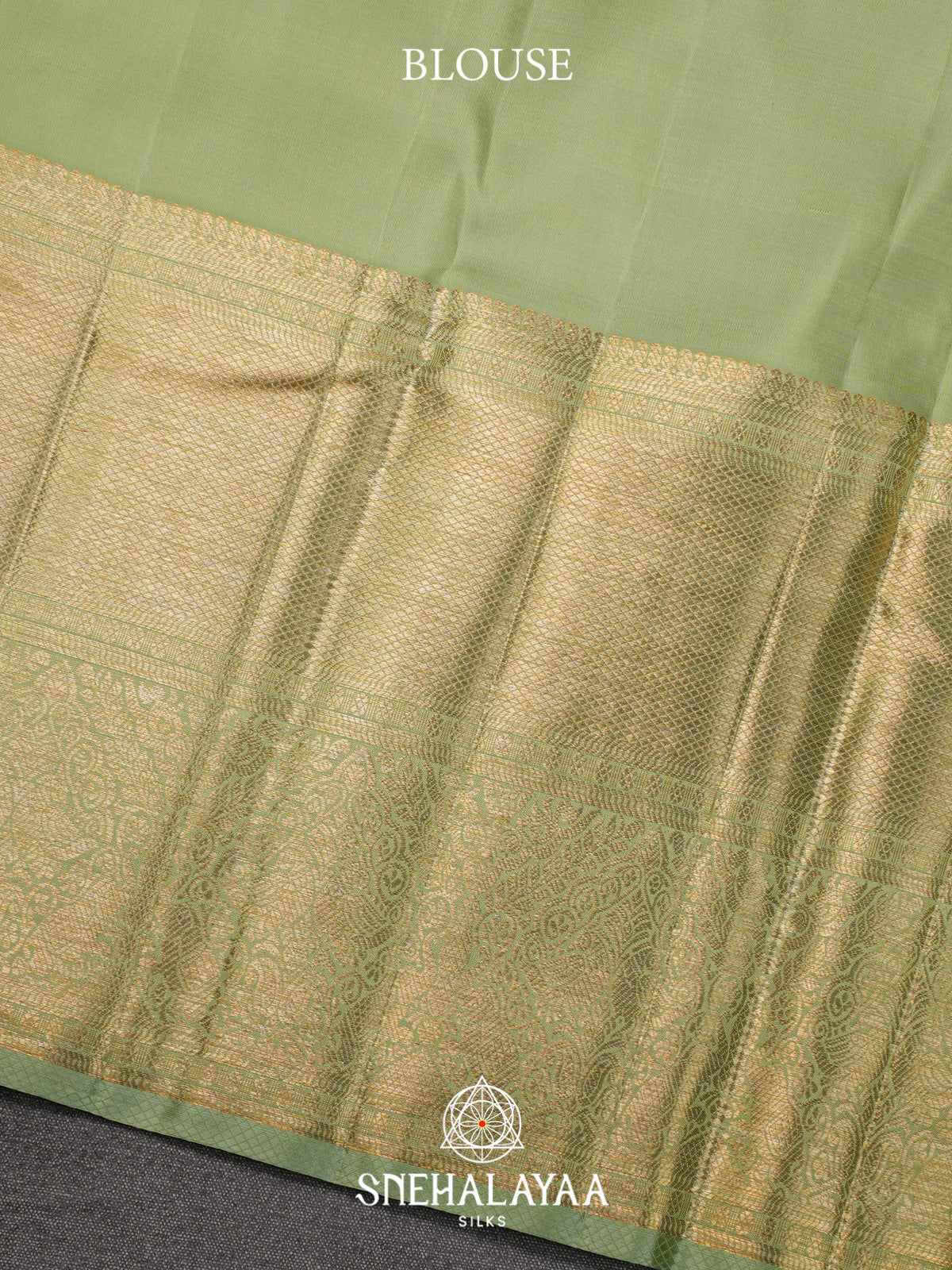 Pista Green Kanjivaram Silk Saree