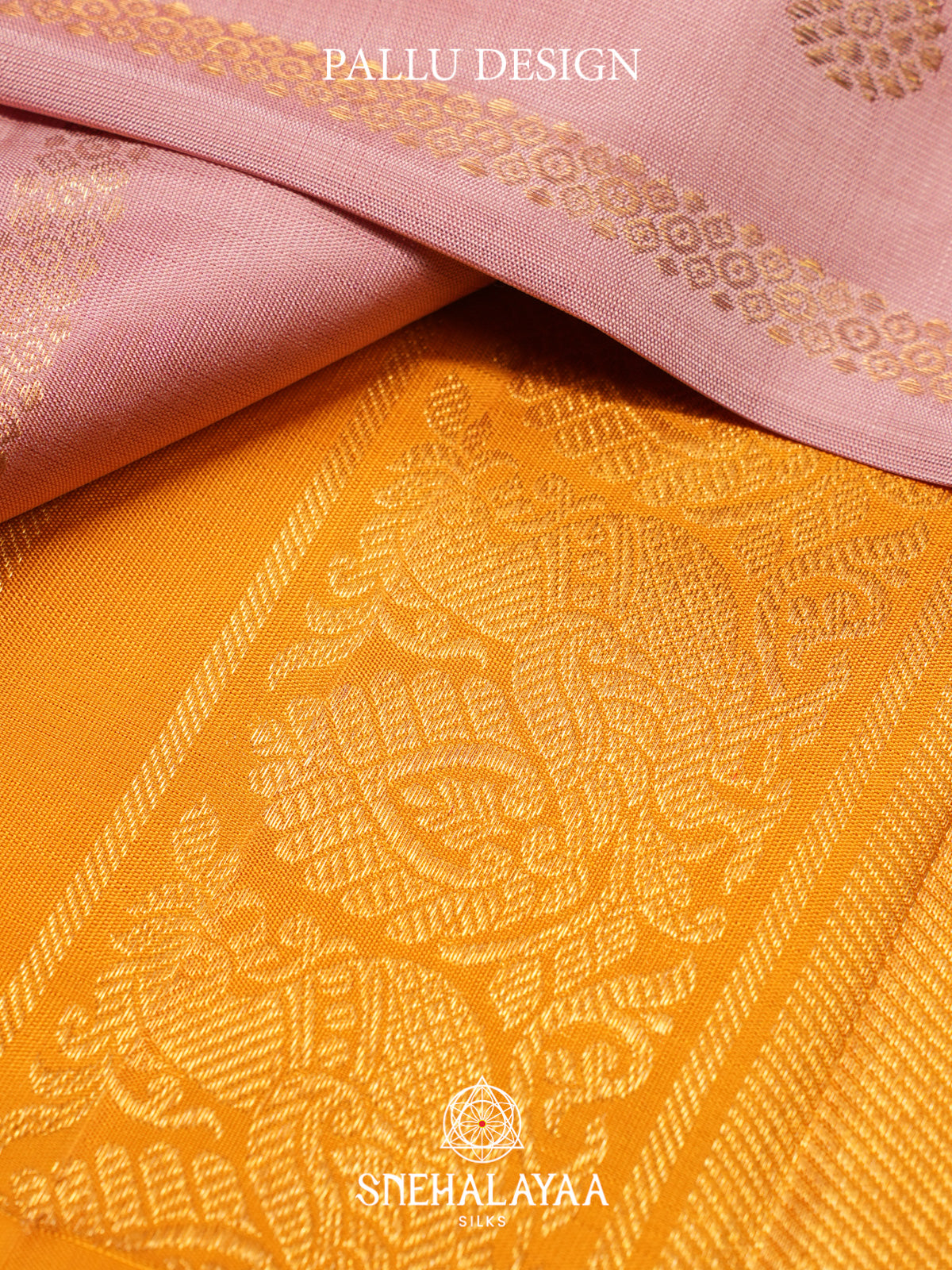 Baby Pink Kanjivaram Silk Saree