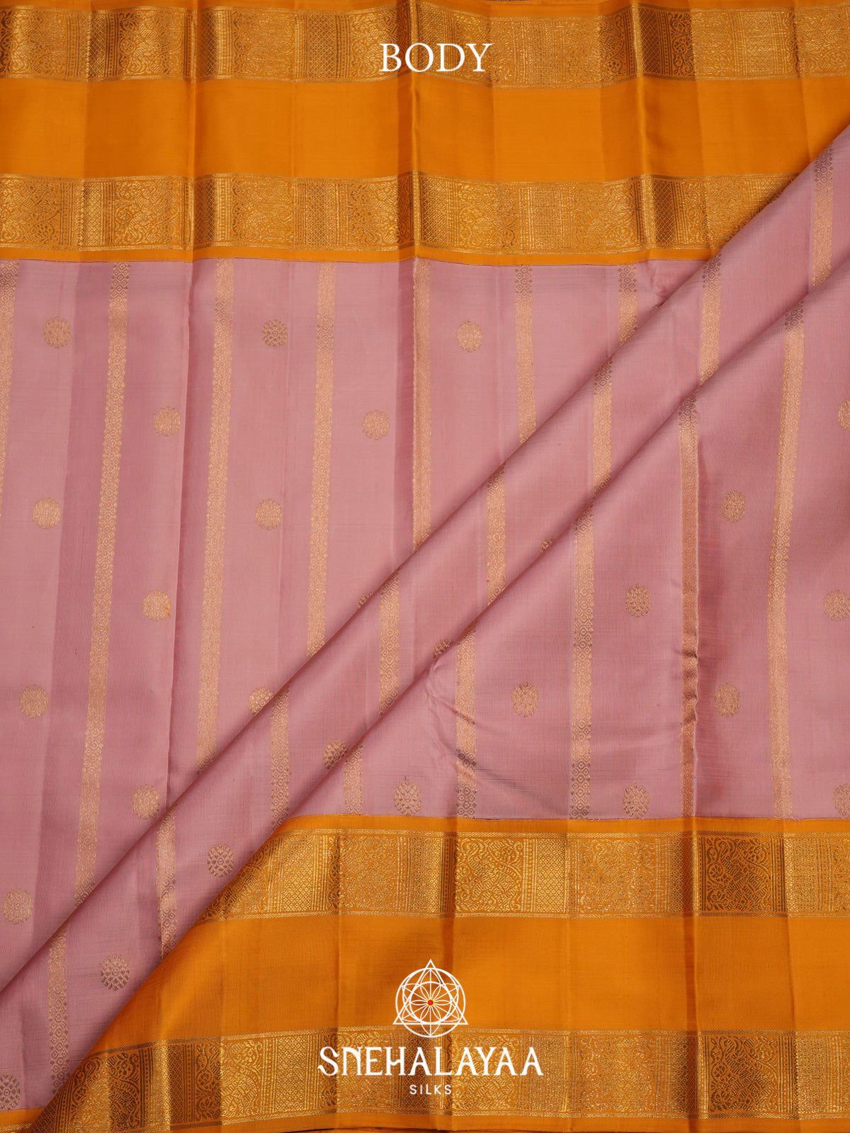 Baby Pink Kanjivaram Silk Saree