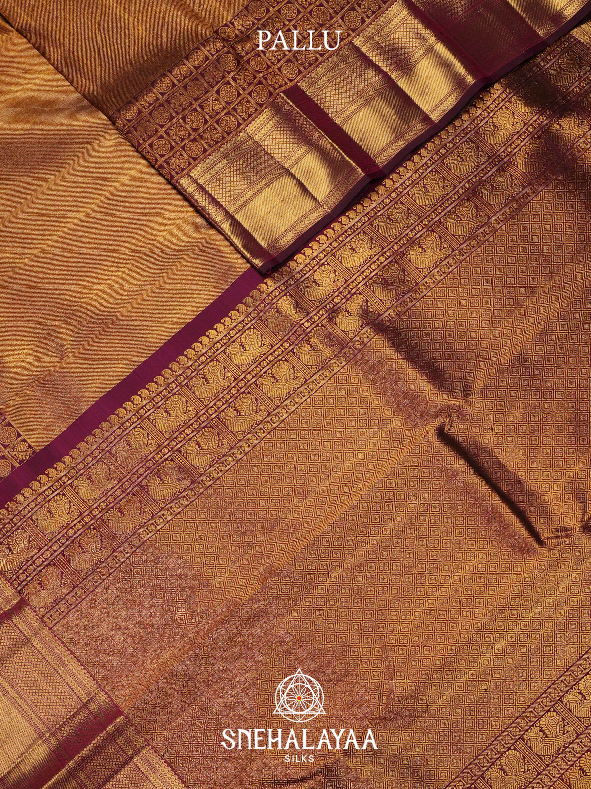 Maroon Kanjivaram Silk Saree