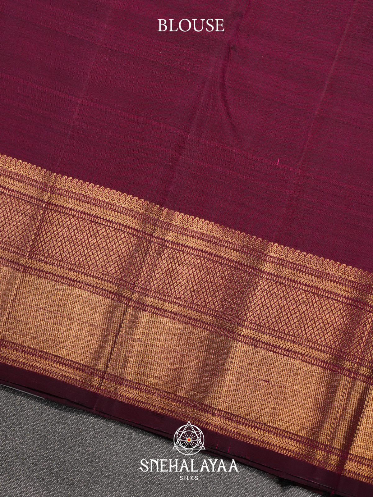 Maroon Kanjivaram Silk Saree