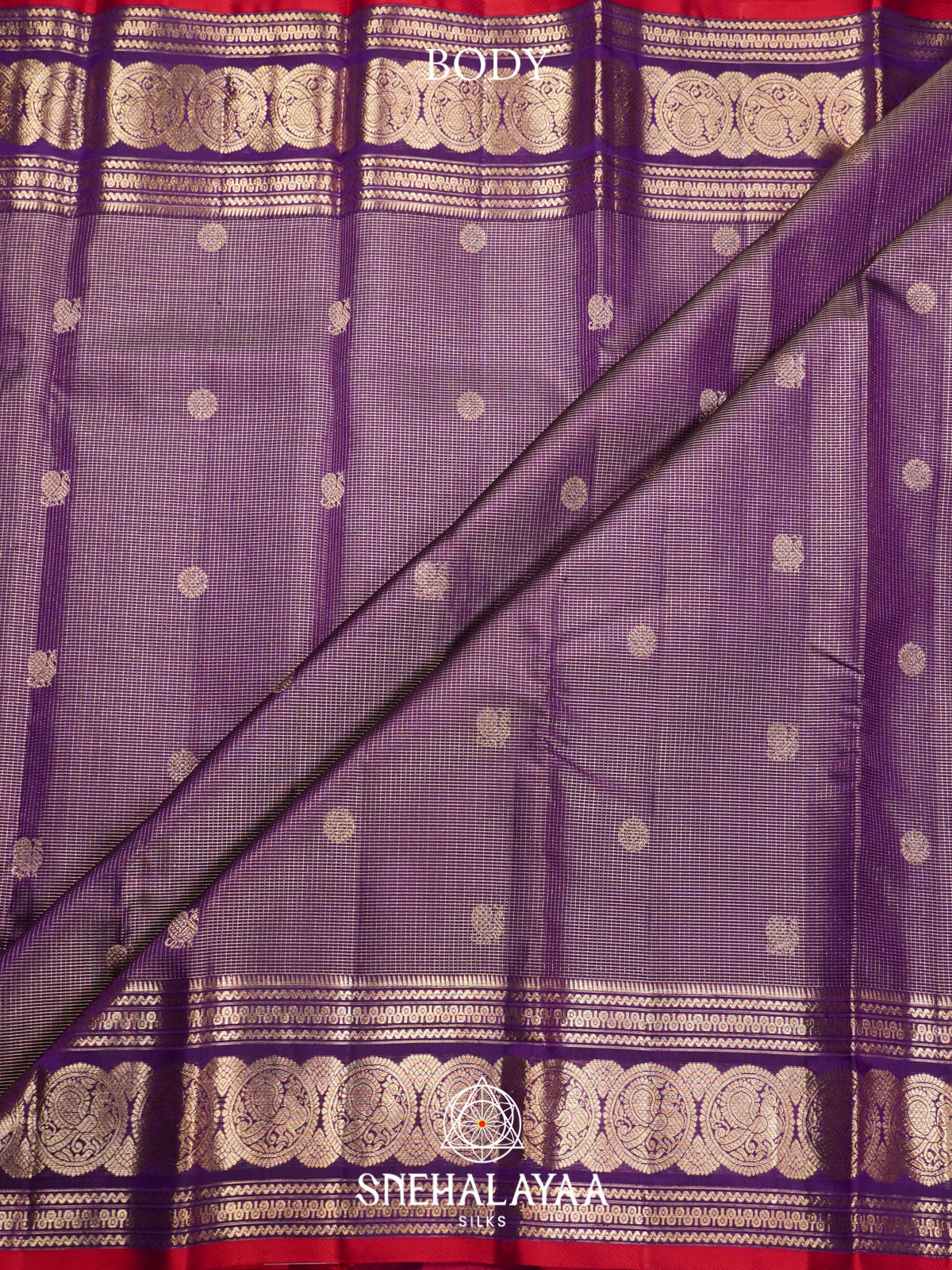 Purple Kanjivaram Silk Saree