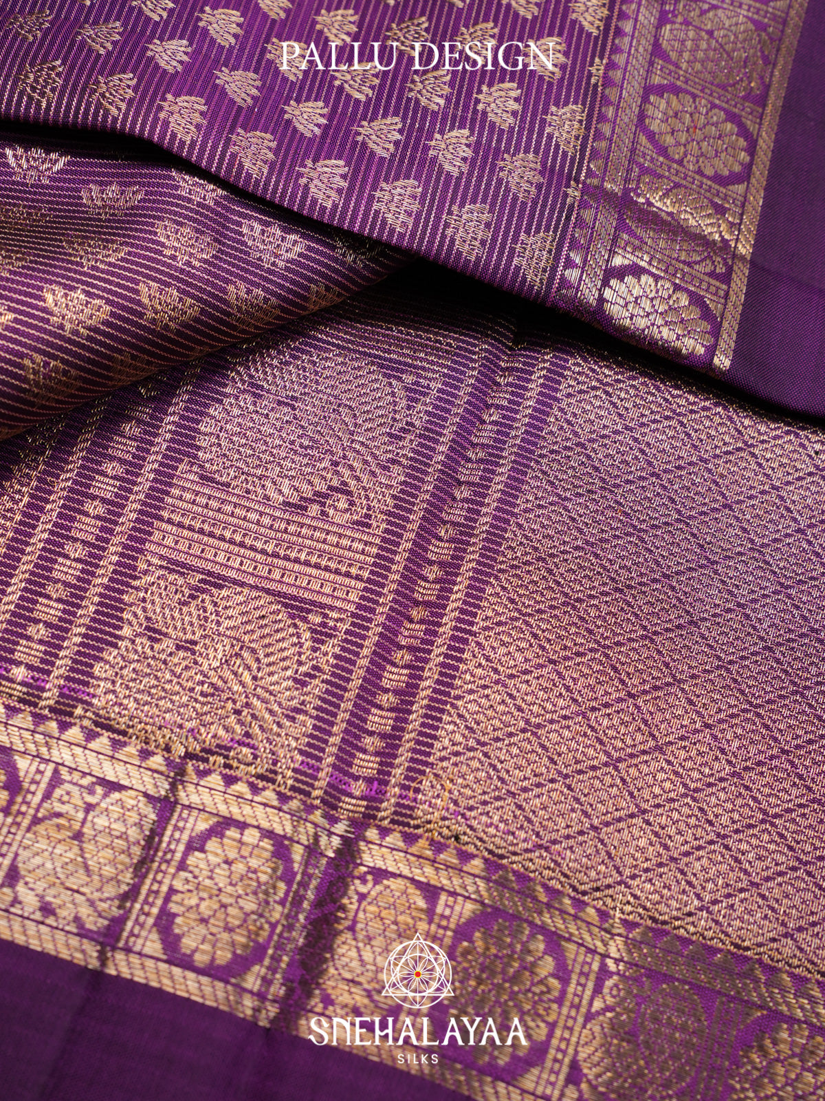 Purple Kanjivaram Silk Saree