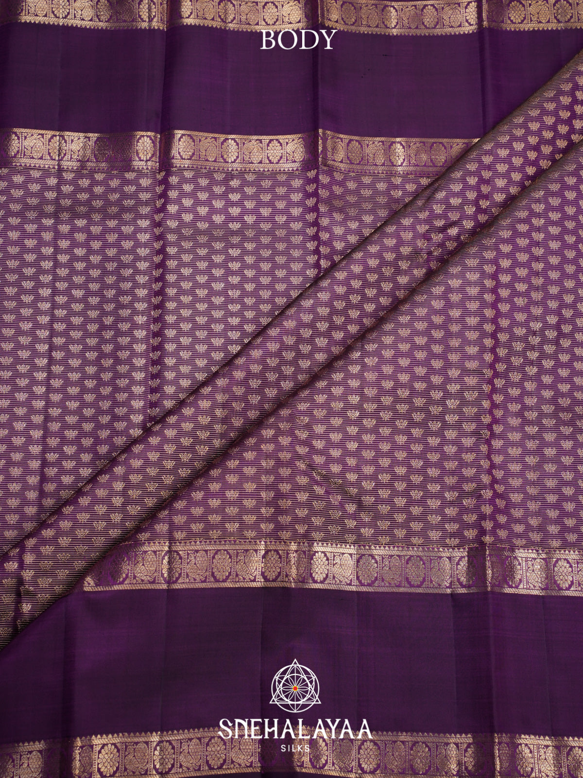 Purple Kanjivaram Silk Saree
