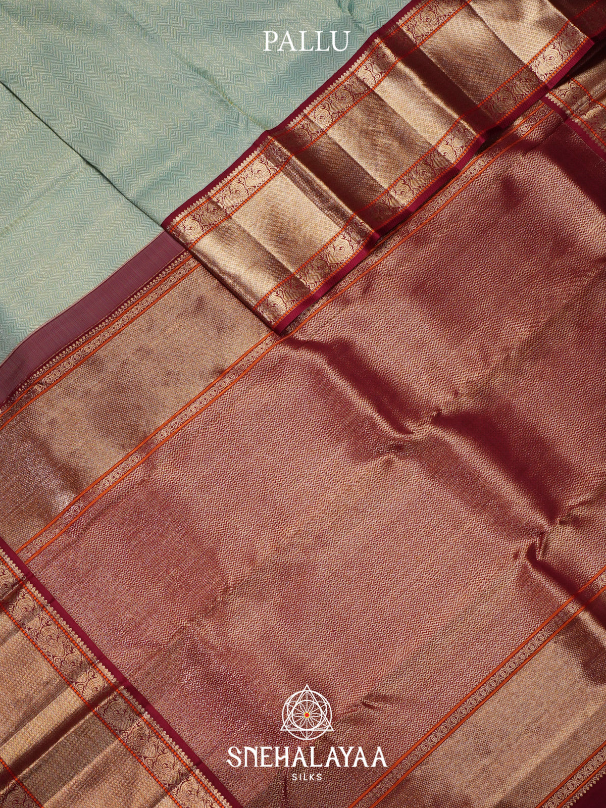 Mint Green Kanjivaram Silk Saree