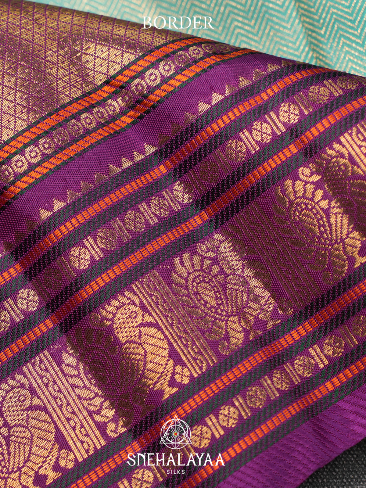 Teal Green Kanjivaram Silk Saree
