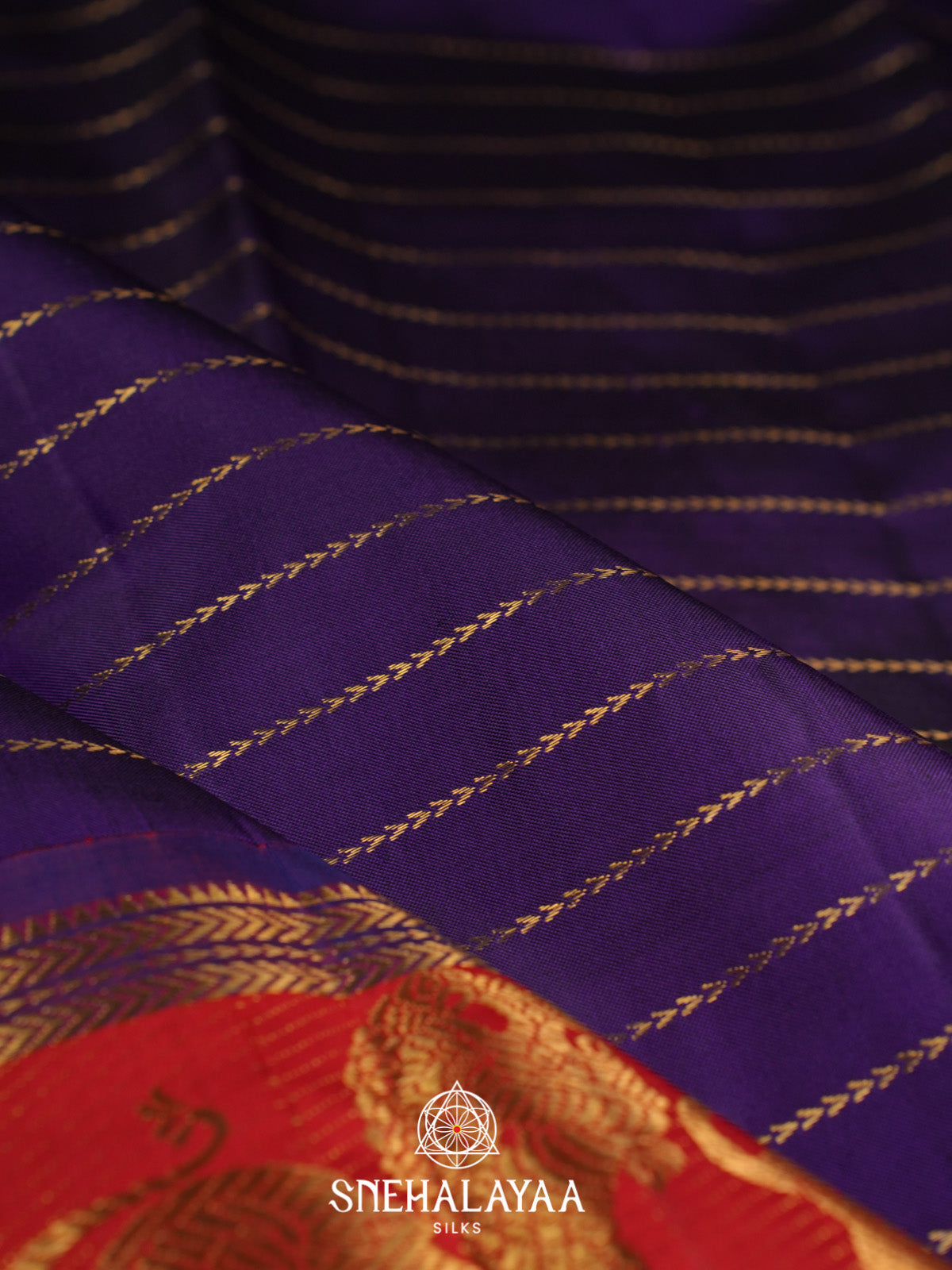 Purple Kanjivaram Silk Saree