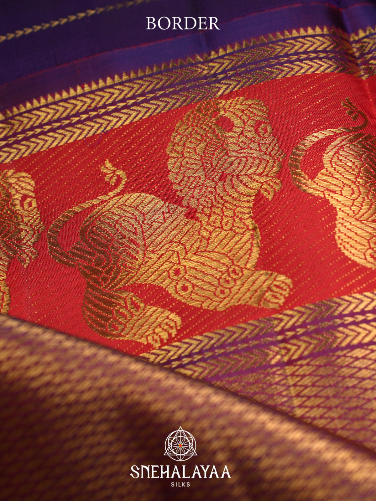 Purple Kanjivaram Silk Saree