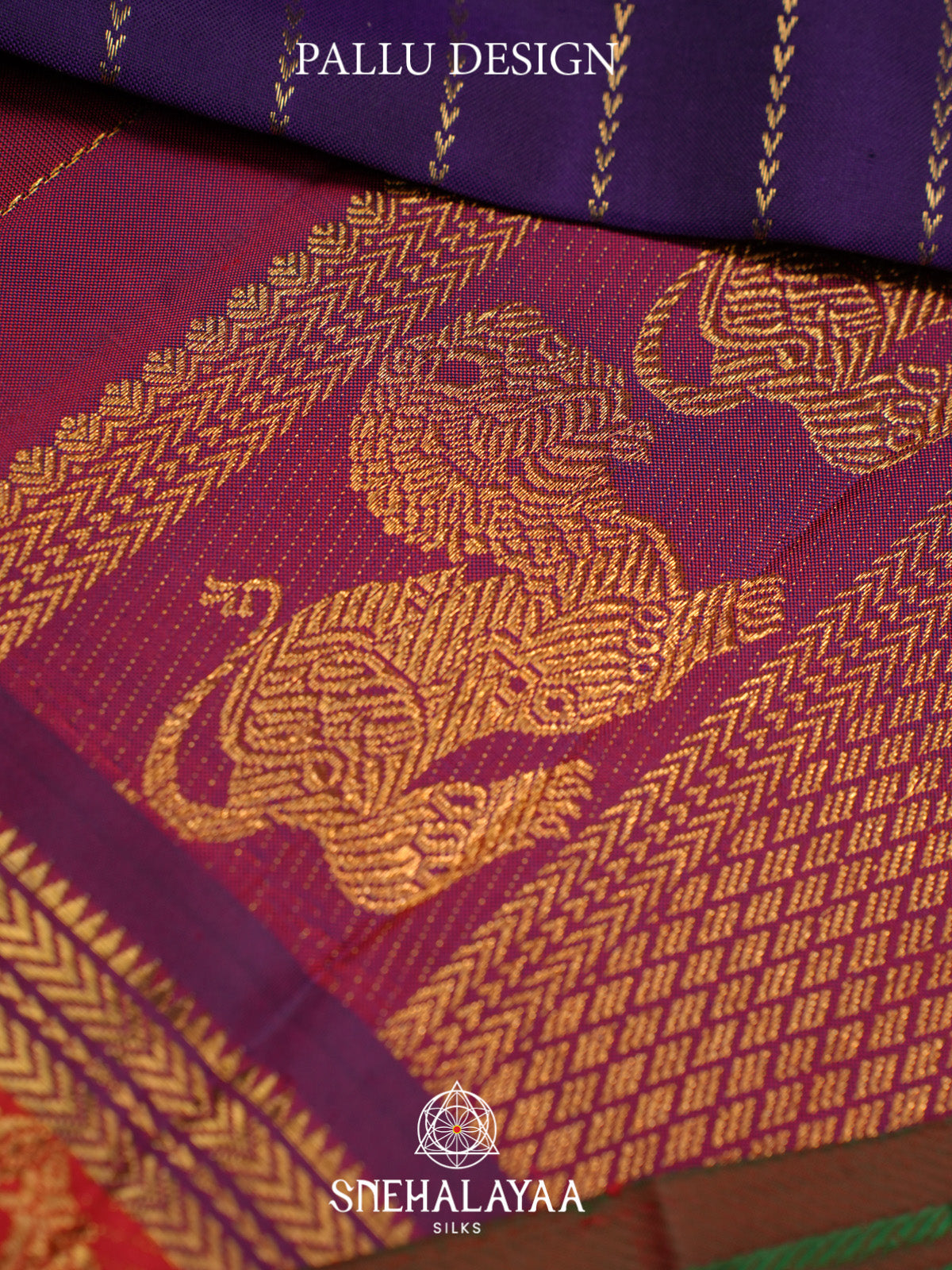 Purple Kanjivaram Silk Saree