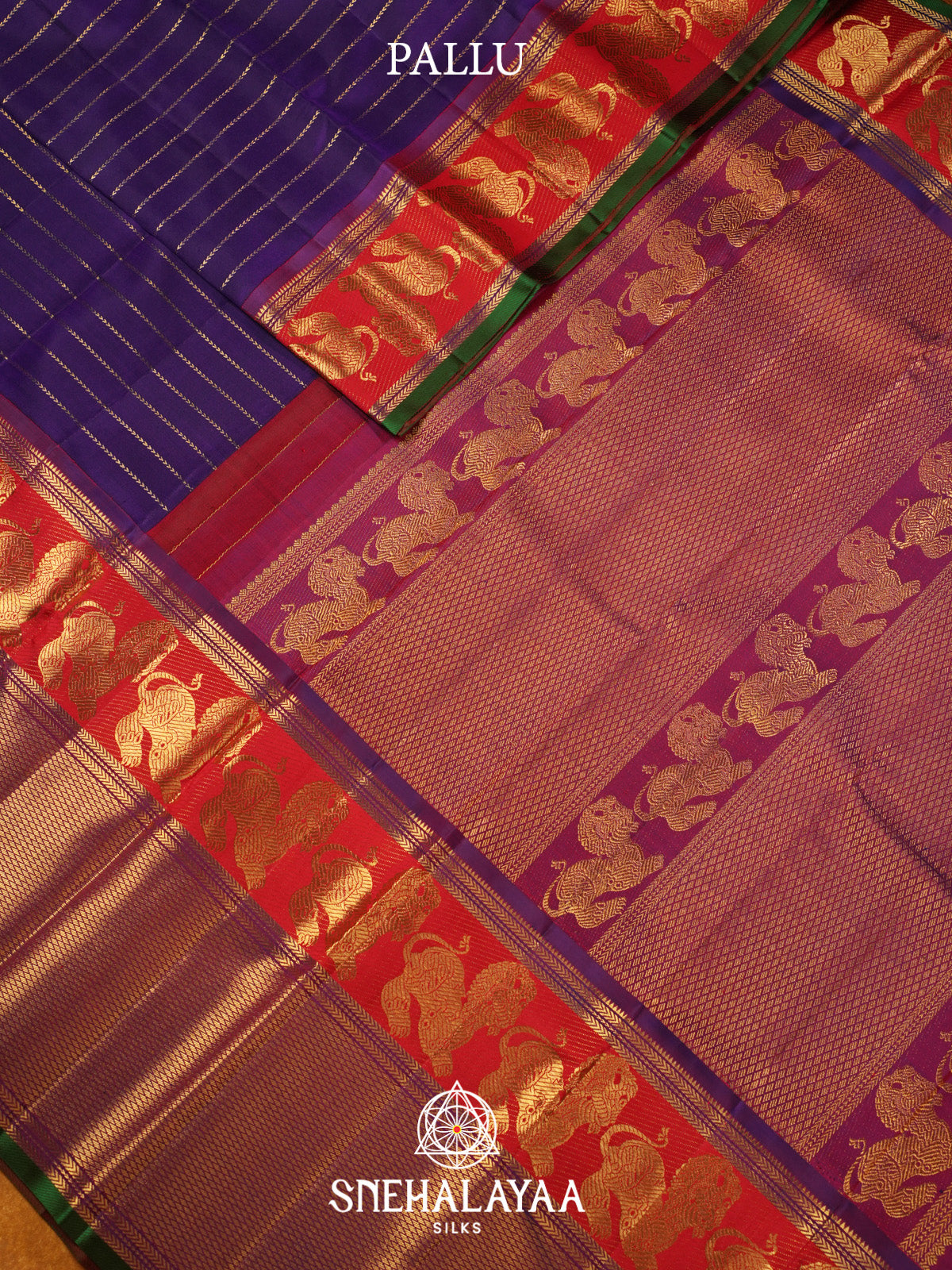 Purple Kanjivaram Silk Saree