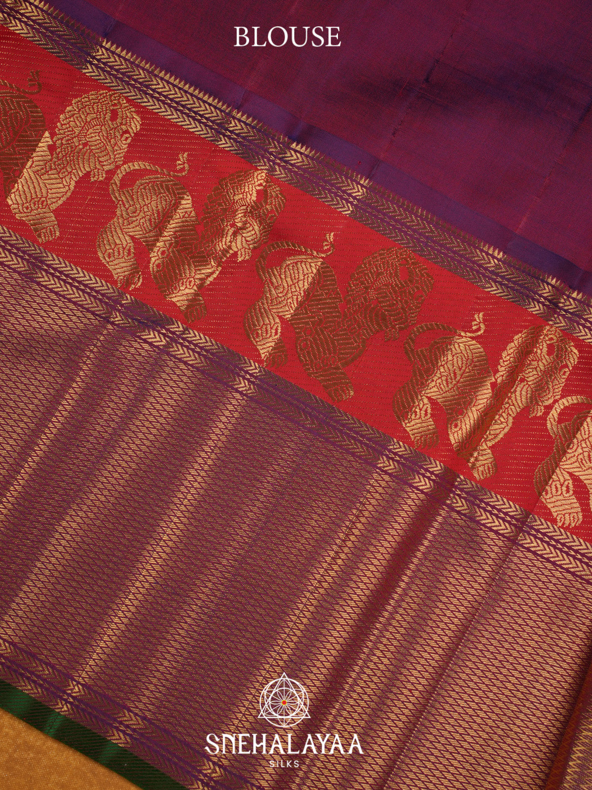 Purple Kanjivaram Silk Saree