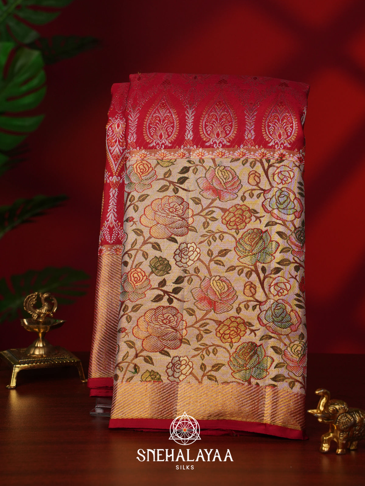 Fuchsia Pink Kanjivaram Silk Saree