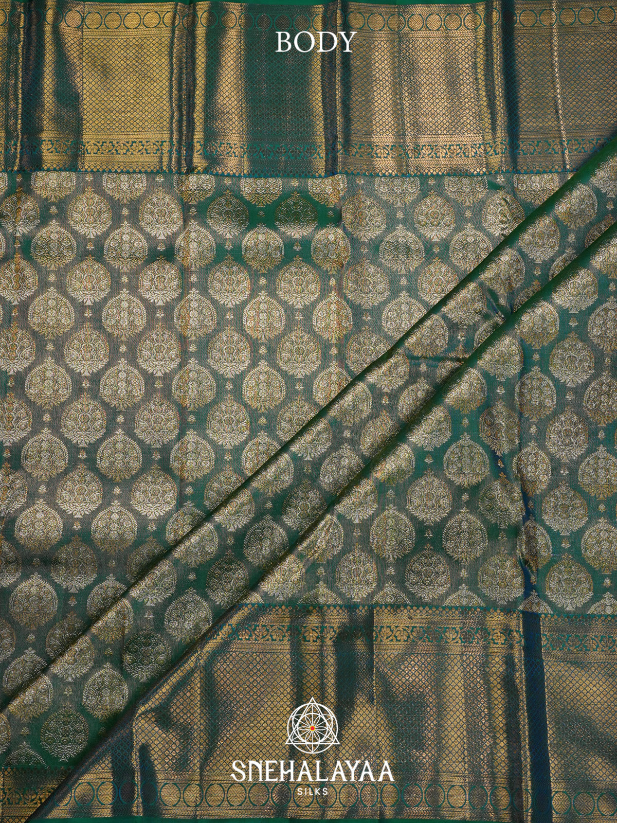 Sage Green Kanjivaram Silk Saree