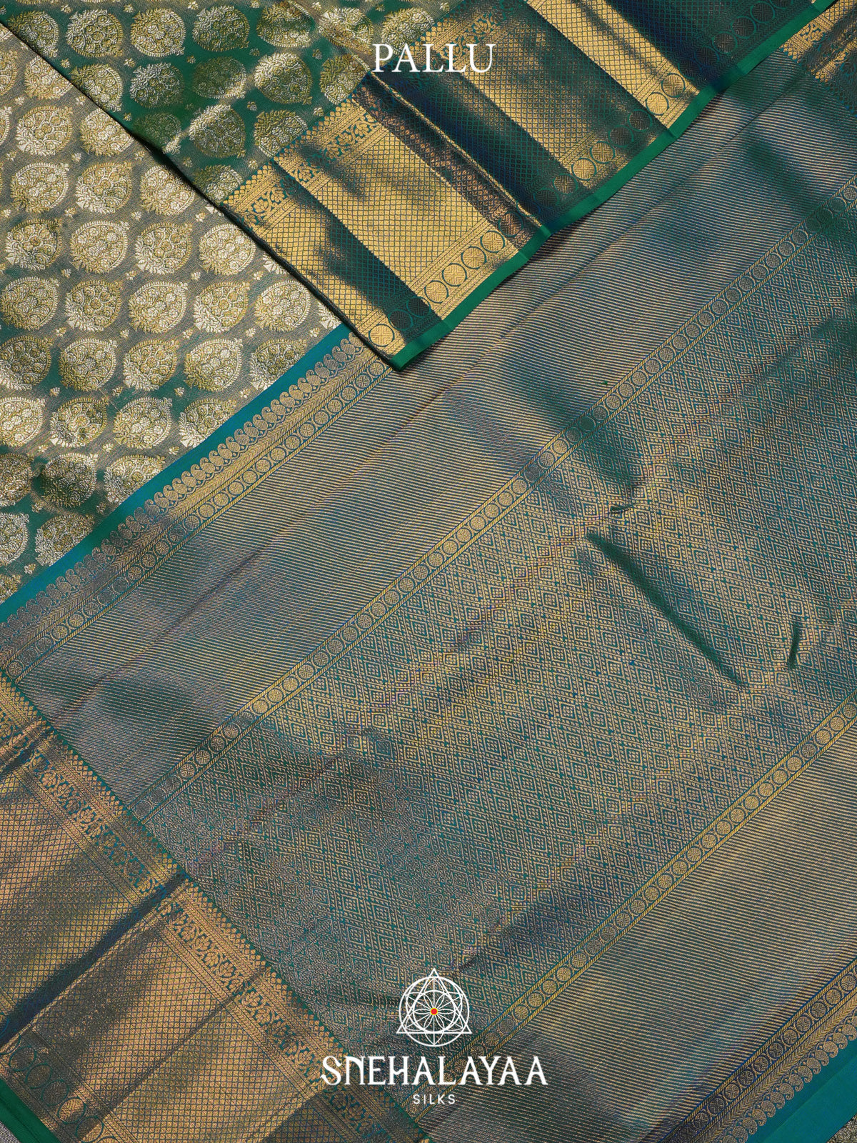 Sage Green Kanjivaram Silk Saree