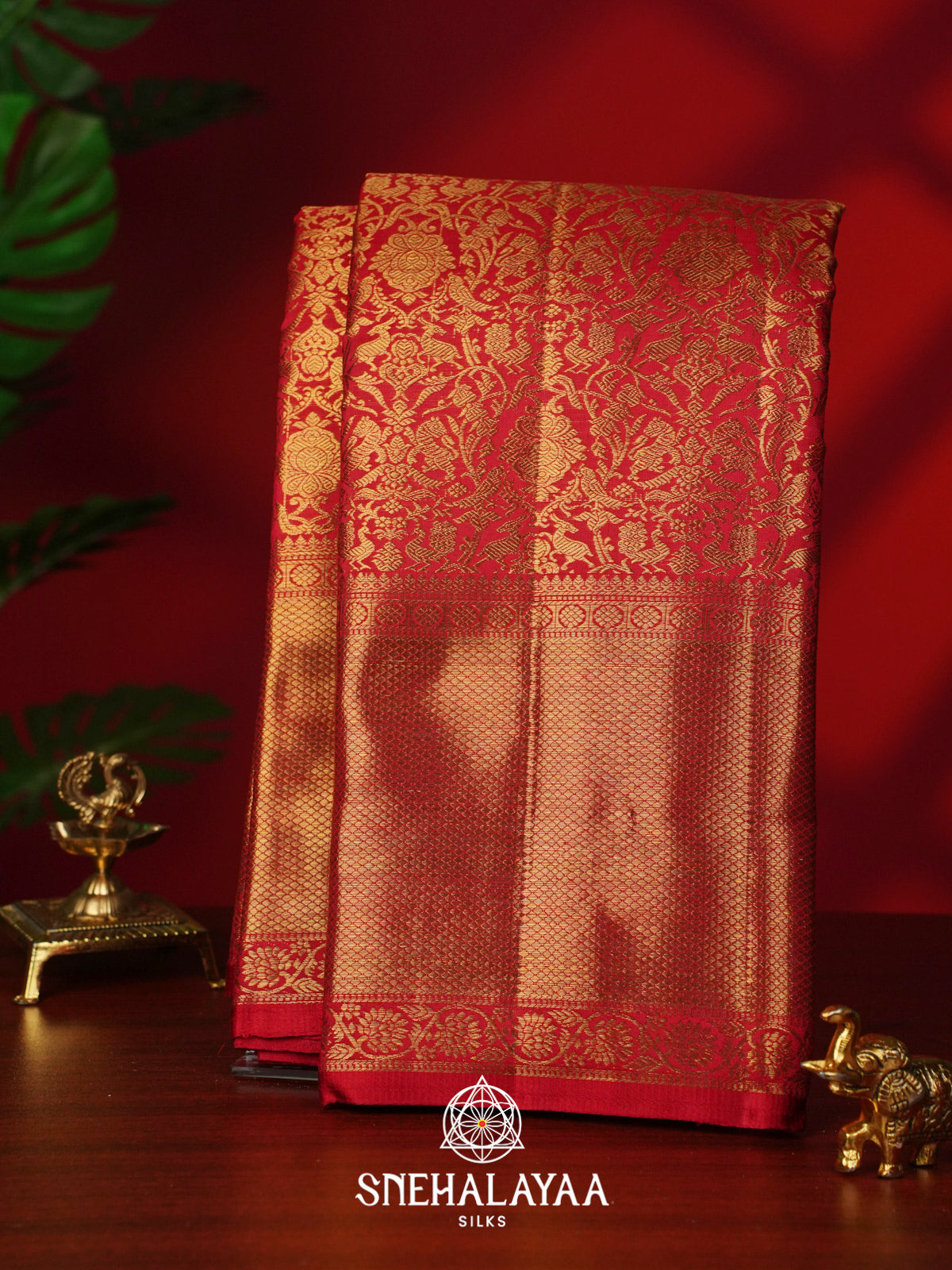 Red Kanjivaram Silk Saree