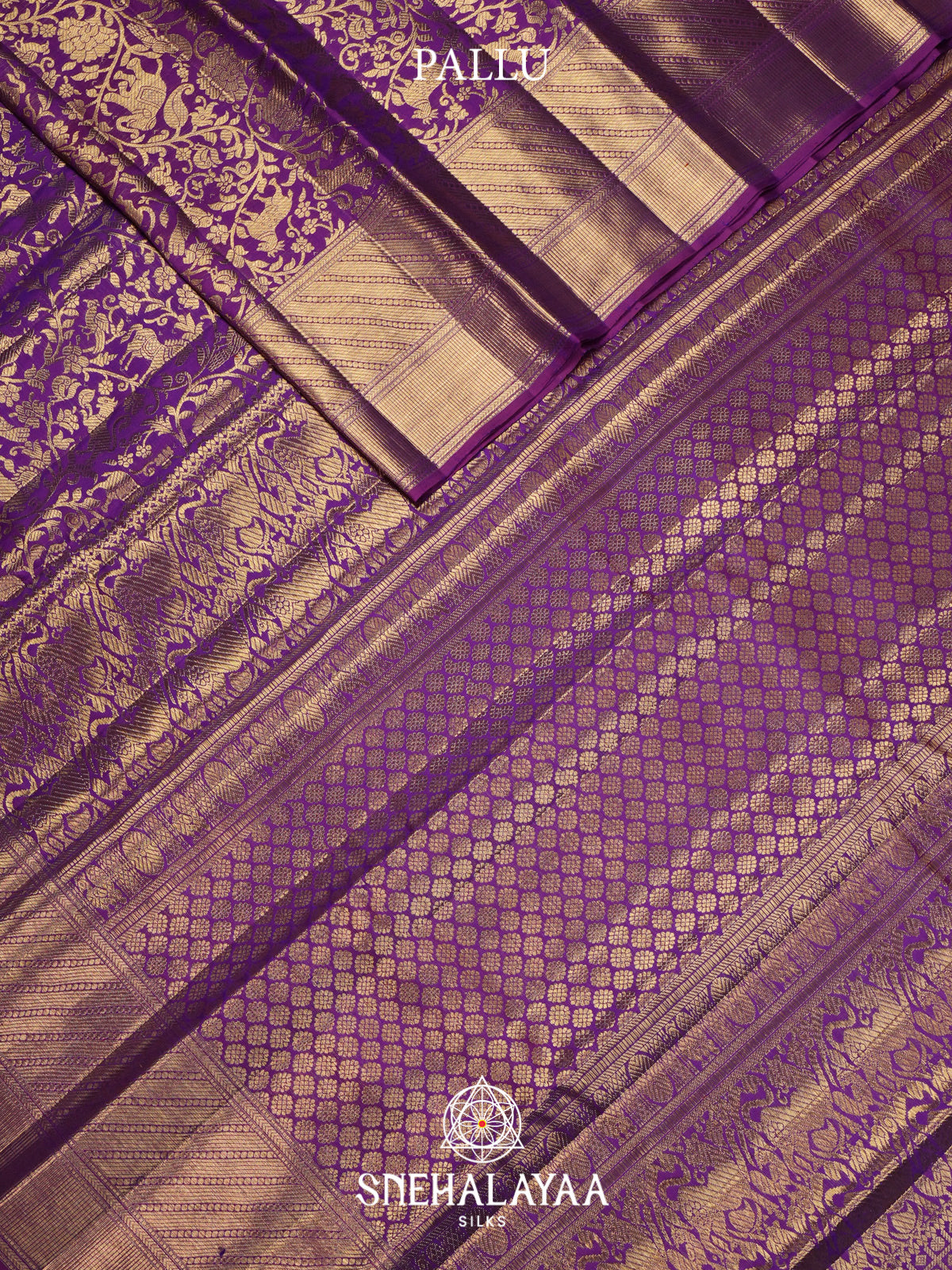 Purple Kanjivaram Silk Saree