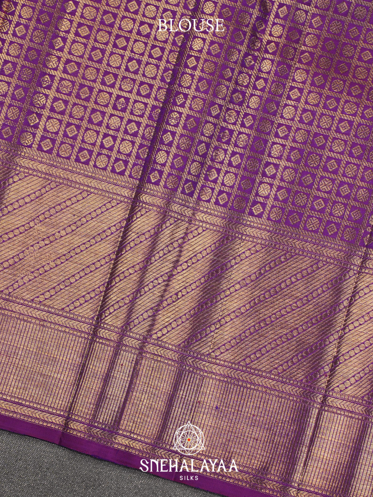 Purple Kanjivaram Silk Saree