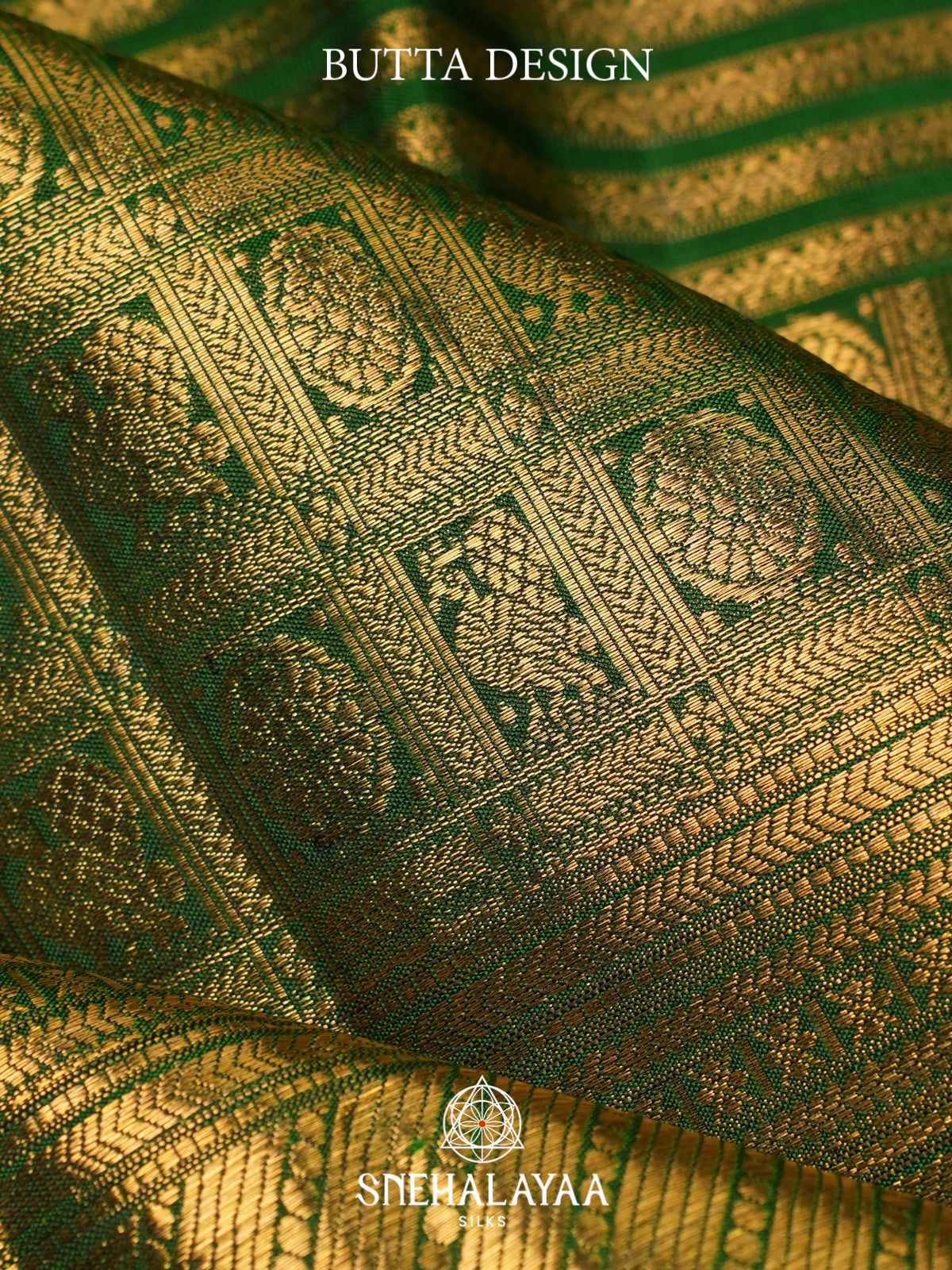 Emerald Green Kanjivaram Silk Saree