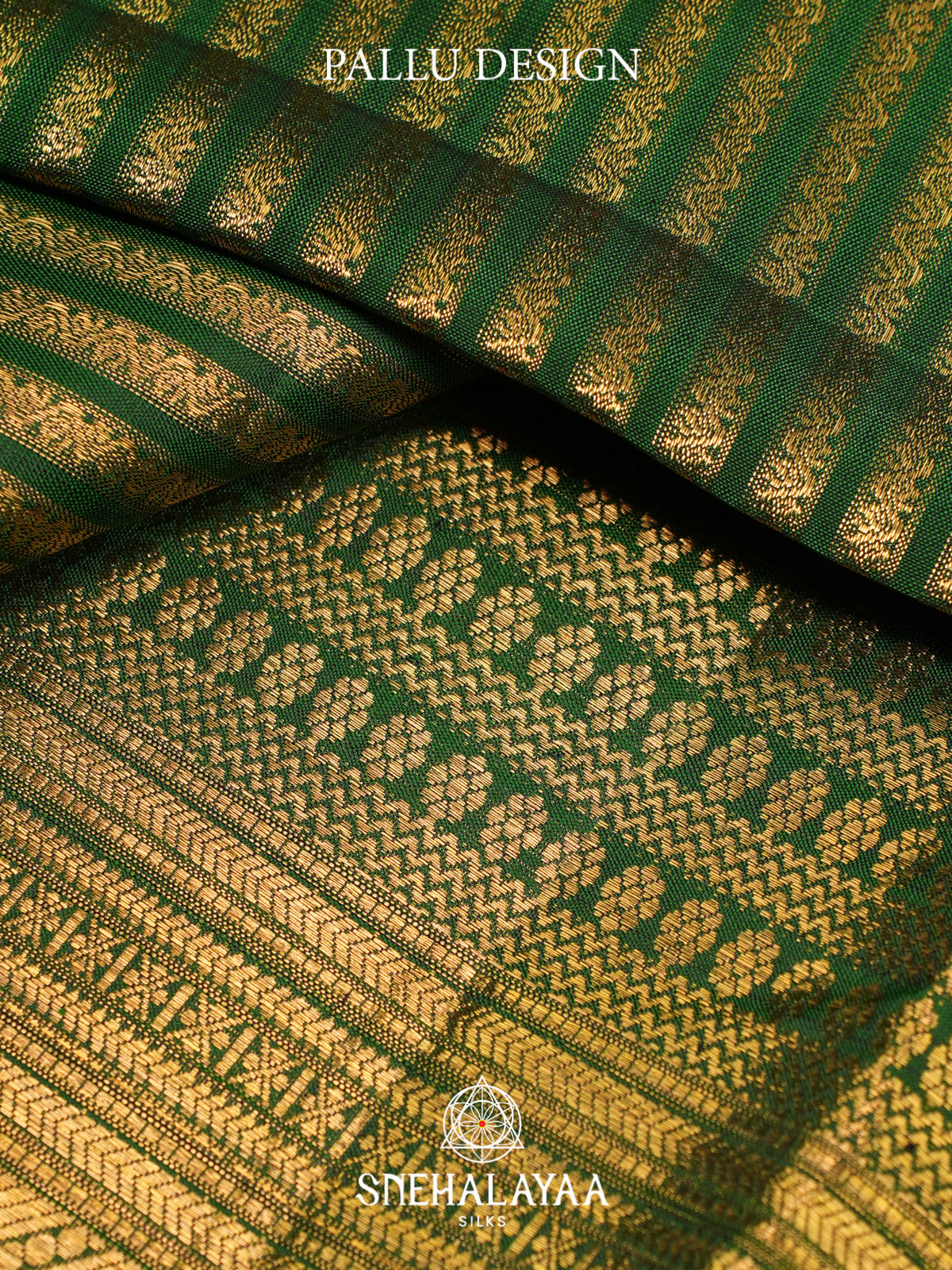 Emerald Green Kanjivaram Silk Saree