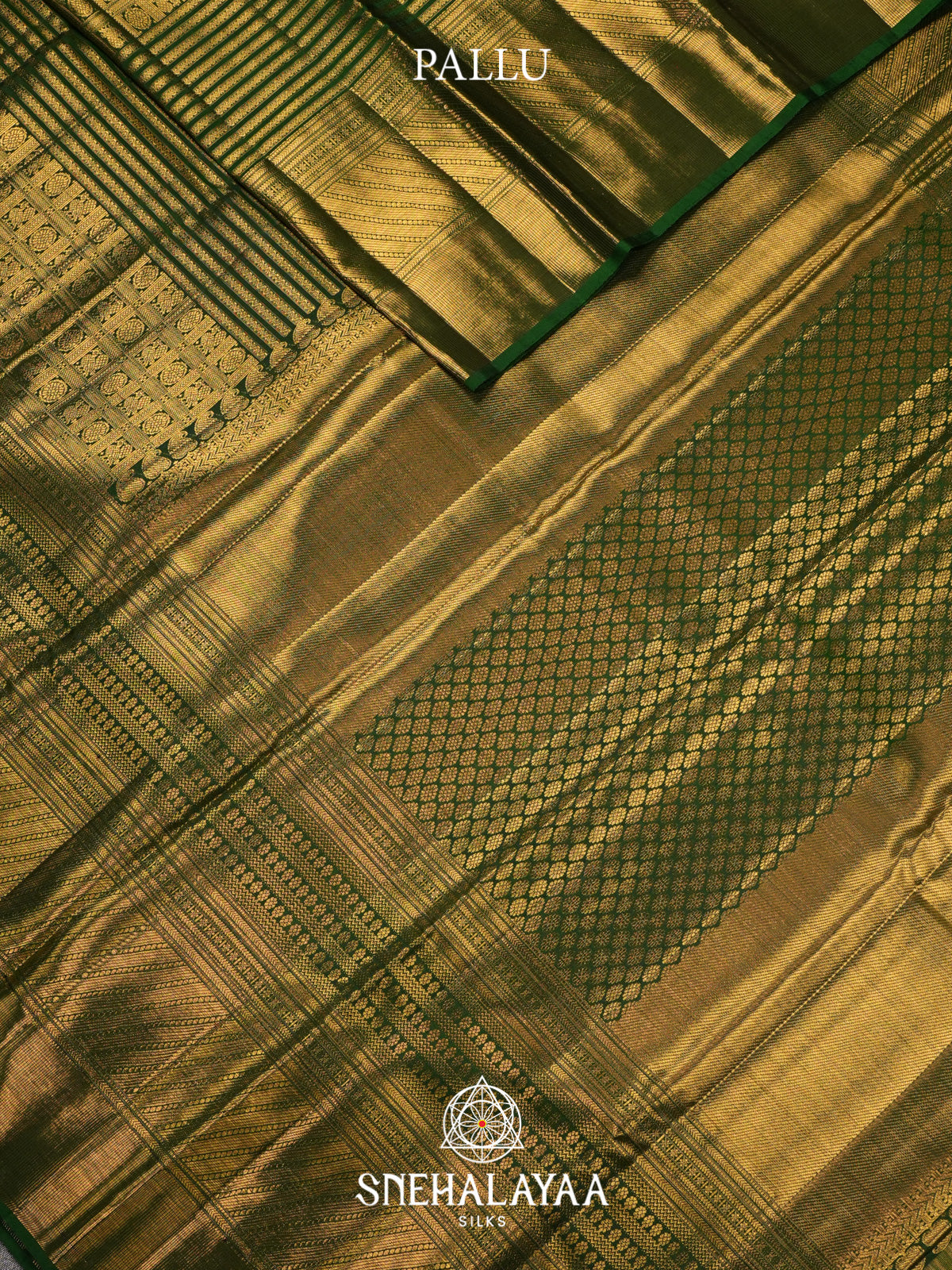 Emerald Green Kanjivaram Silk Saree