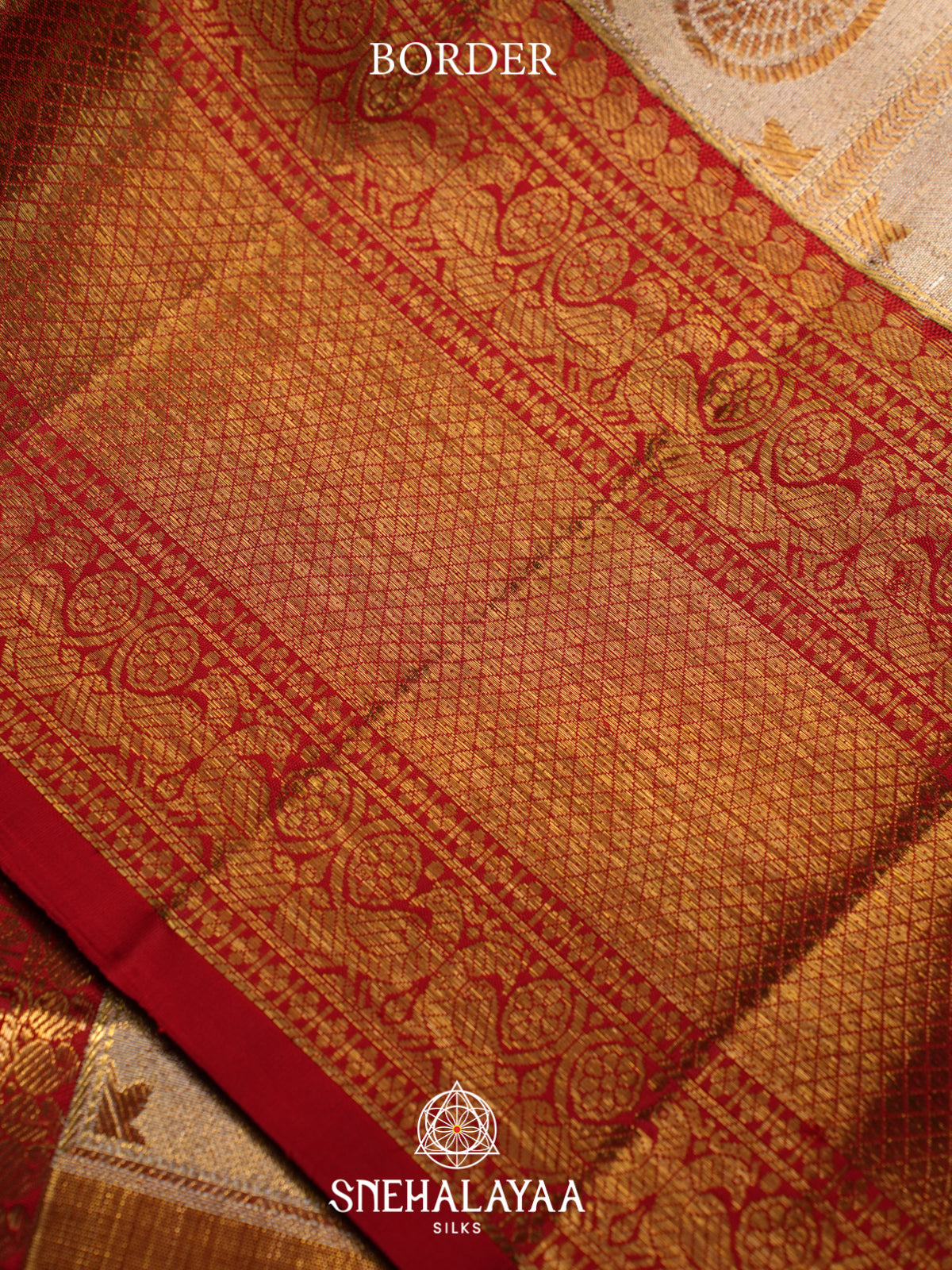 Beige Gold Kanjivaram Silk Saree