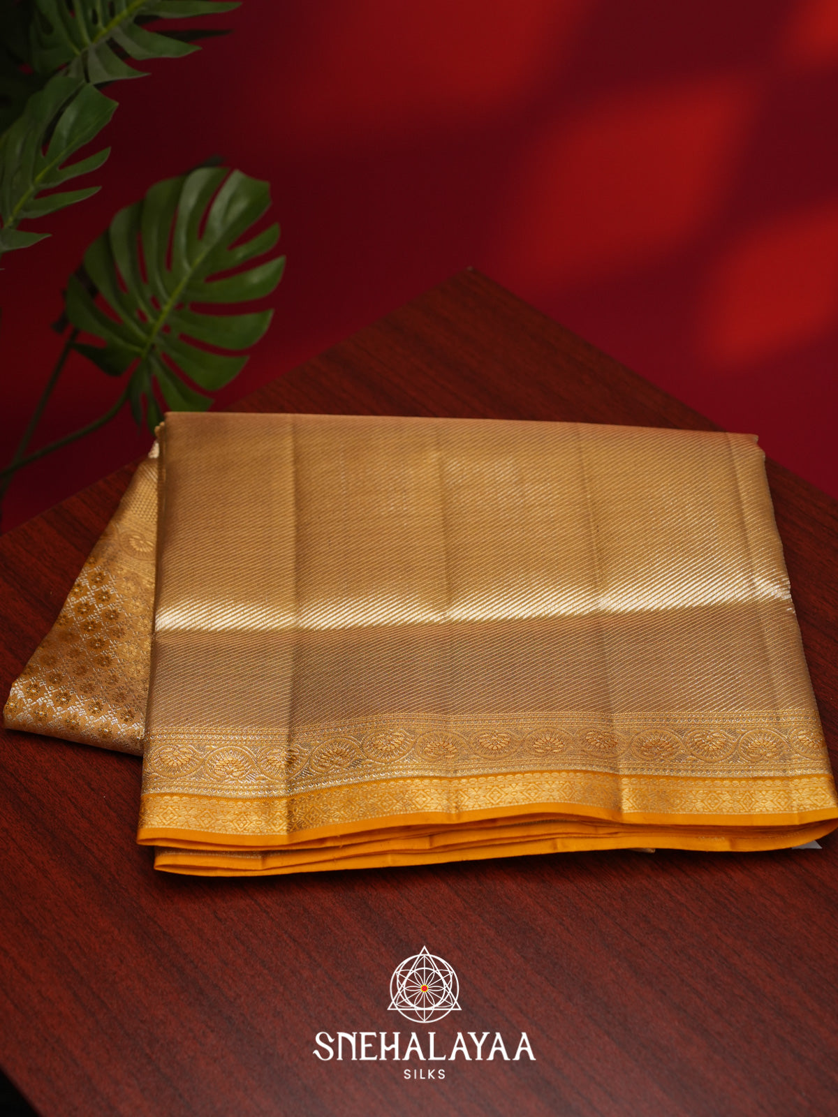 Yellow Kanjivaram Silk Saree