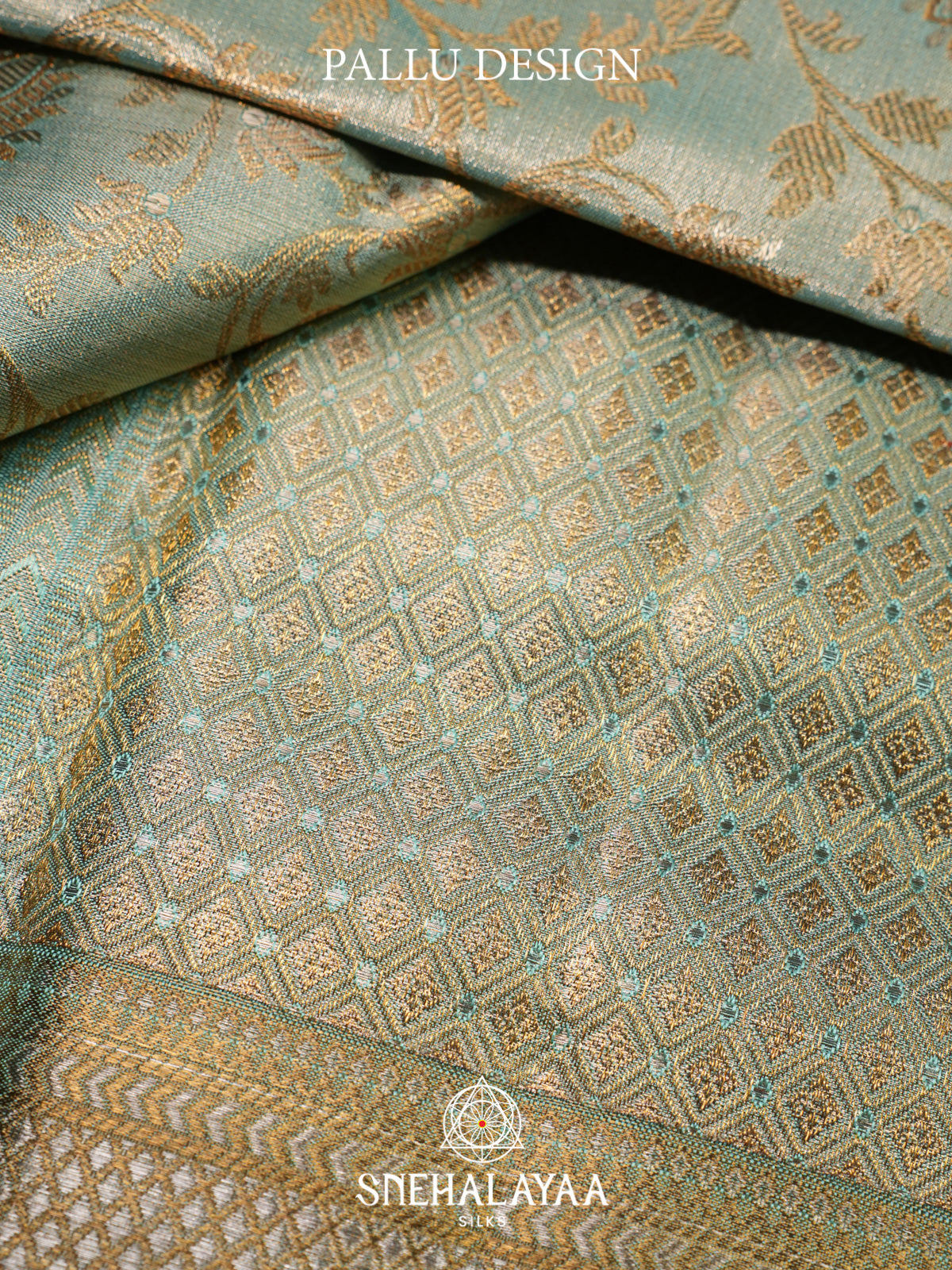 Mint Green Kanjivaram Silk Saree
