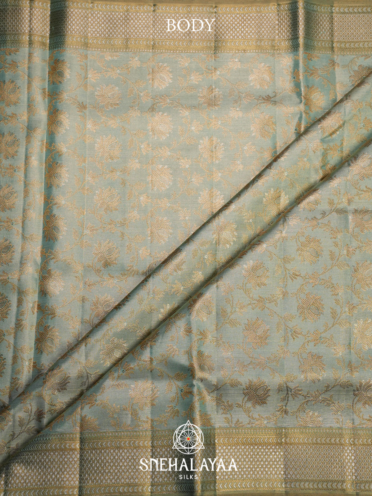 Mint Green Kanjivaram Silk Saree