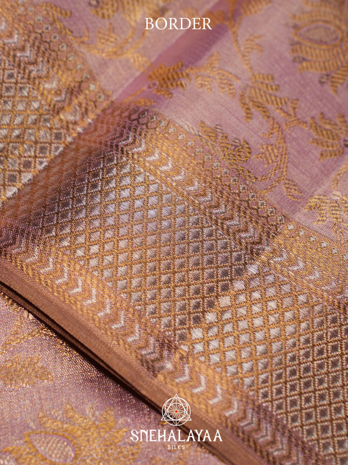 Rose Pink Kanjivaram Silk Saree